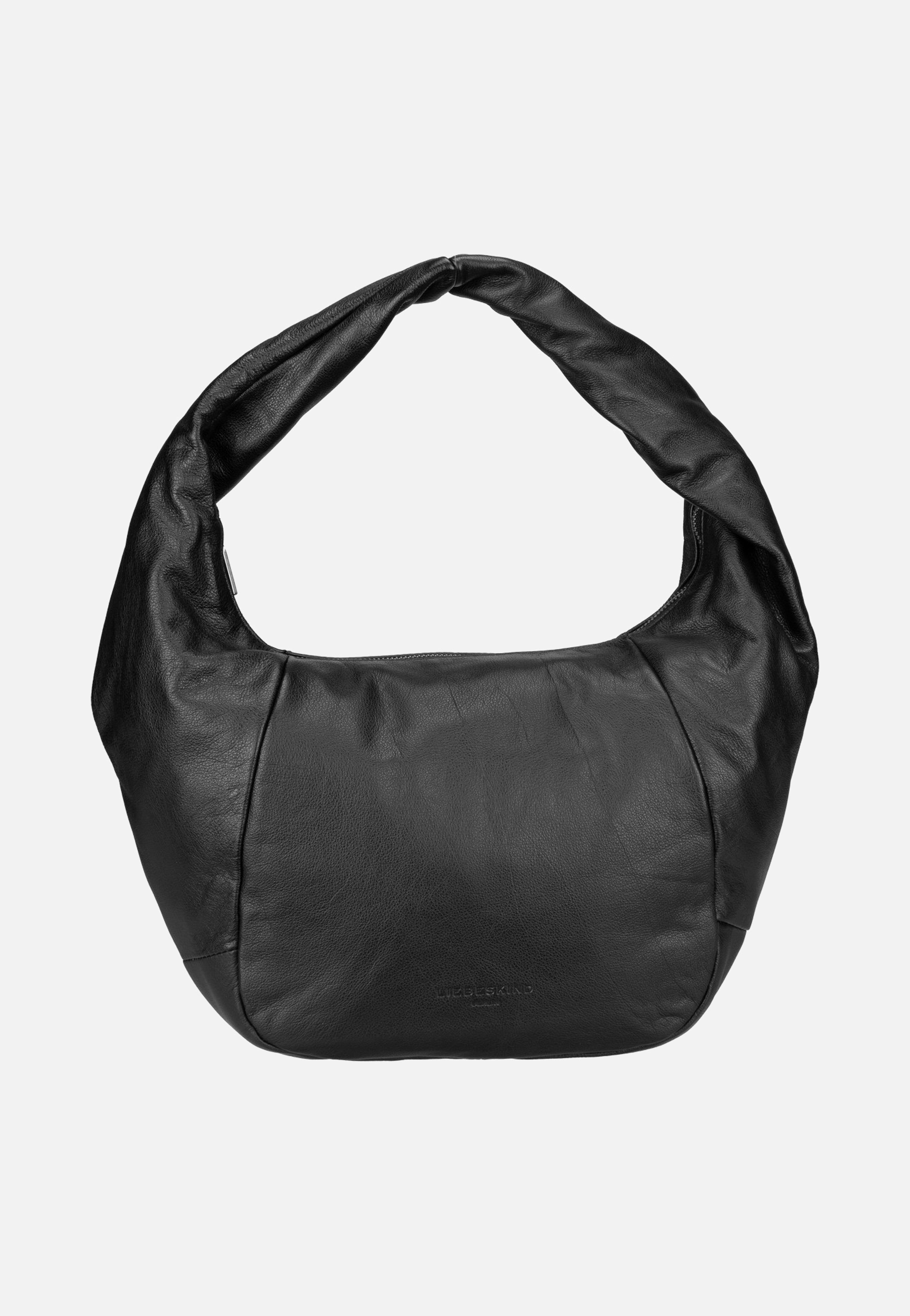Liebeskind Berlin Farrah II Hobo M YAK 3D Leather Black Hobo Bag