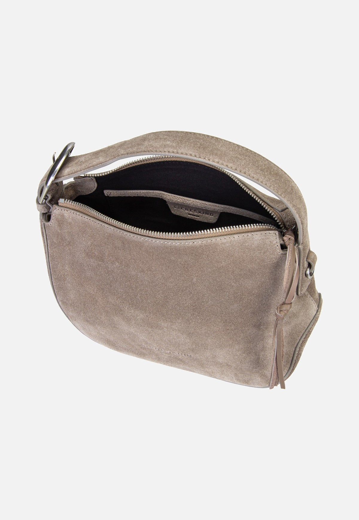 Liebeskind Berlin Ines Hobo S Suede Neutral Grey Borsa Hobo