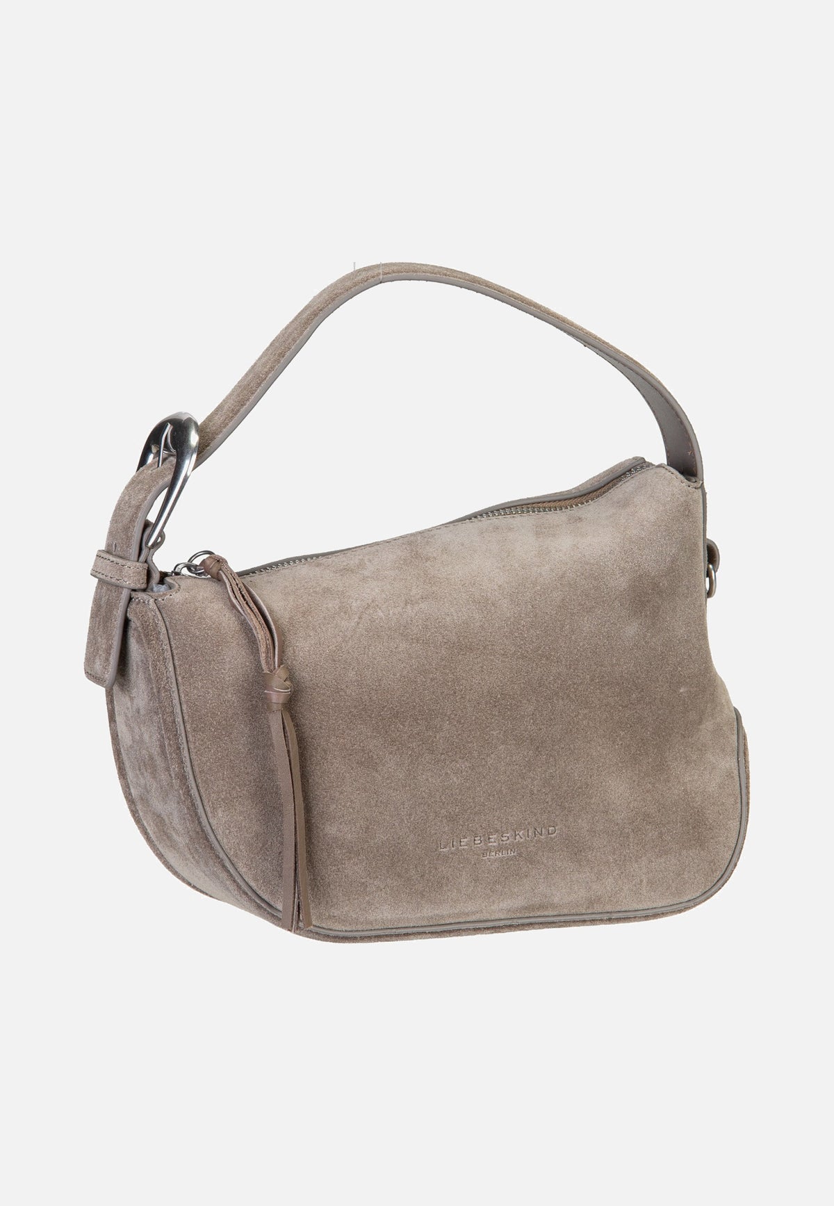 Liebeskind Berlin Ines Hobo S Suede Neutral Grey Borsa Hobo