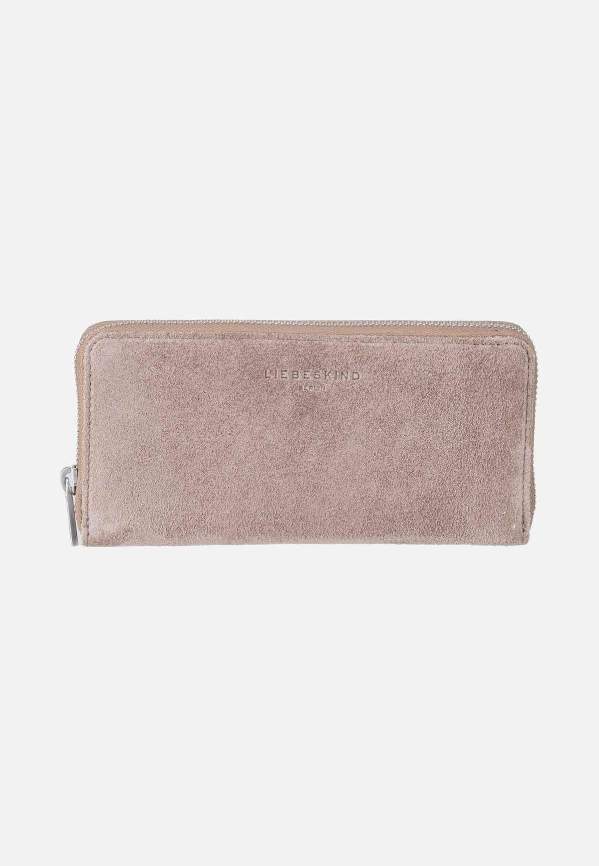 Liebeskind Berlin Ines L Suede Neutral Grey Wallet