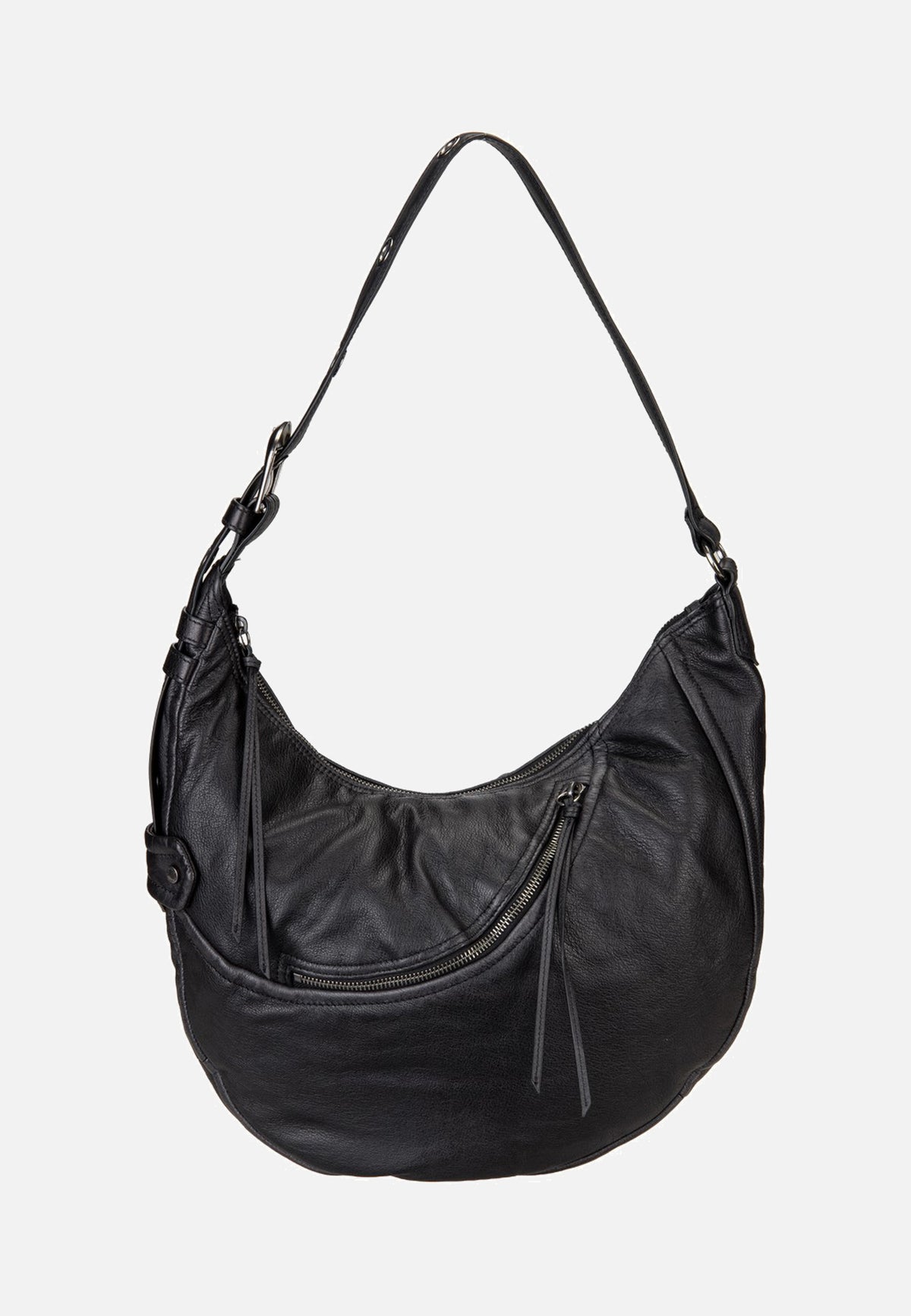 Liebeskind Berlin Luna Hobo M 3D Leather Black Borsa Hobo