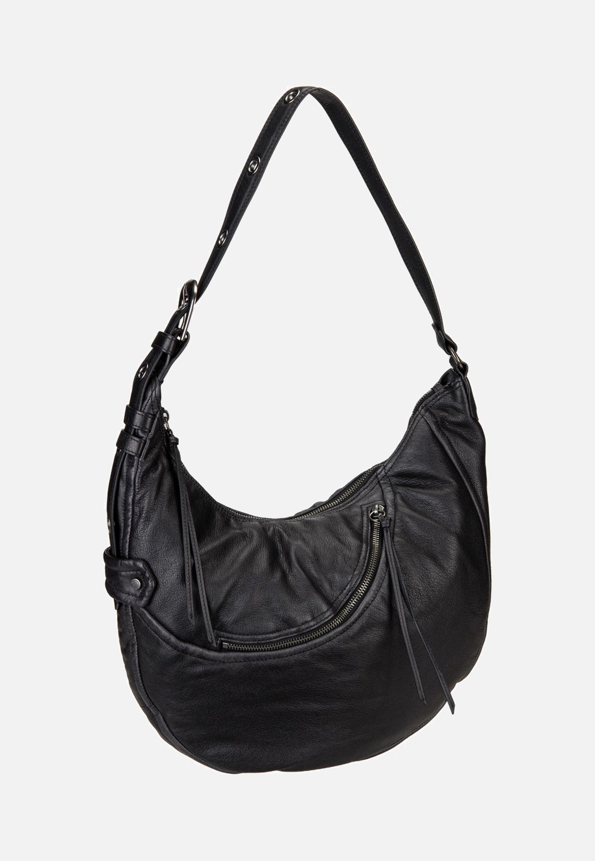 Liebeskind Berlin Luna Hobo M 3D Leather Black Borsa Hobo
