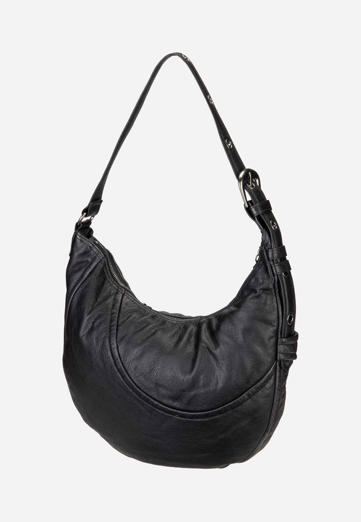 Liebeskind Berlin Luna Hobo M 3D Leather Black Borsa Hobo