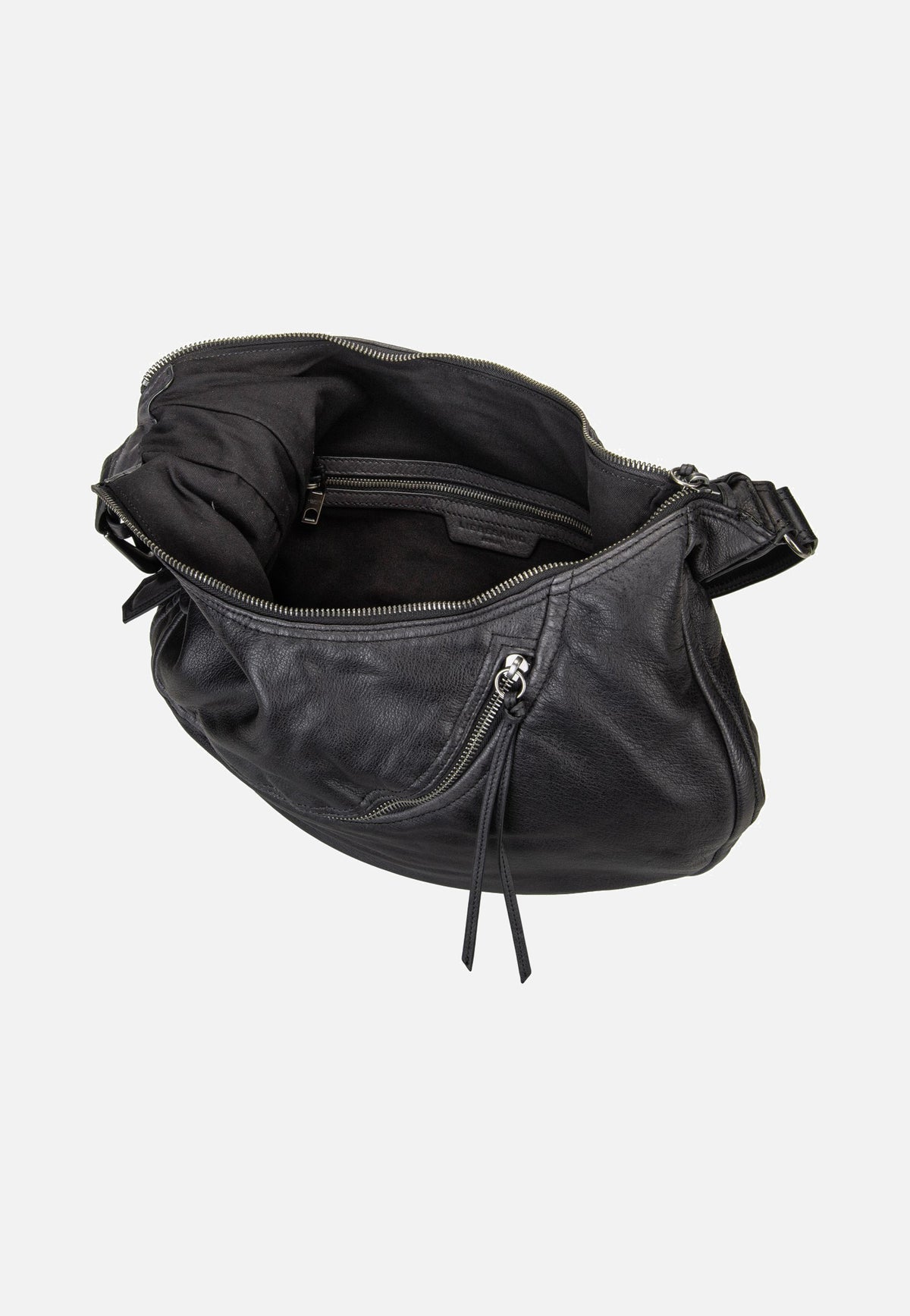 Liebeskind Berlin Luna Hobo M 3D Leather Black Borsa Hobo