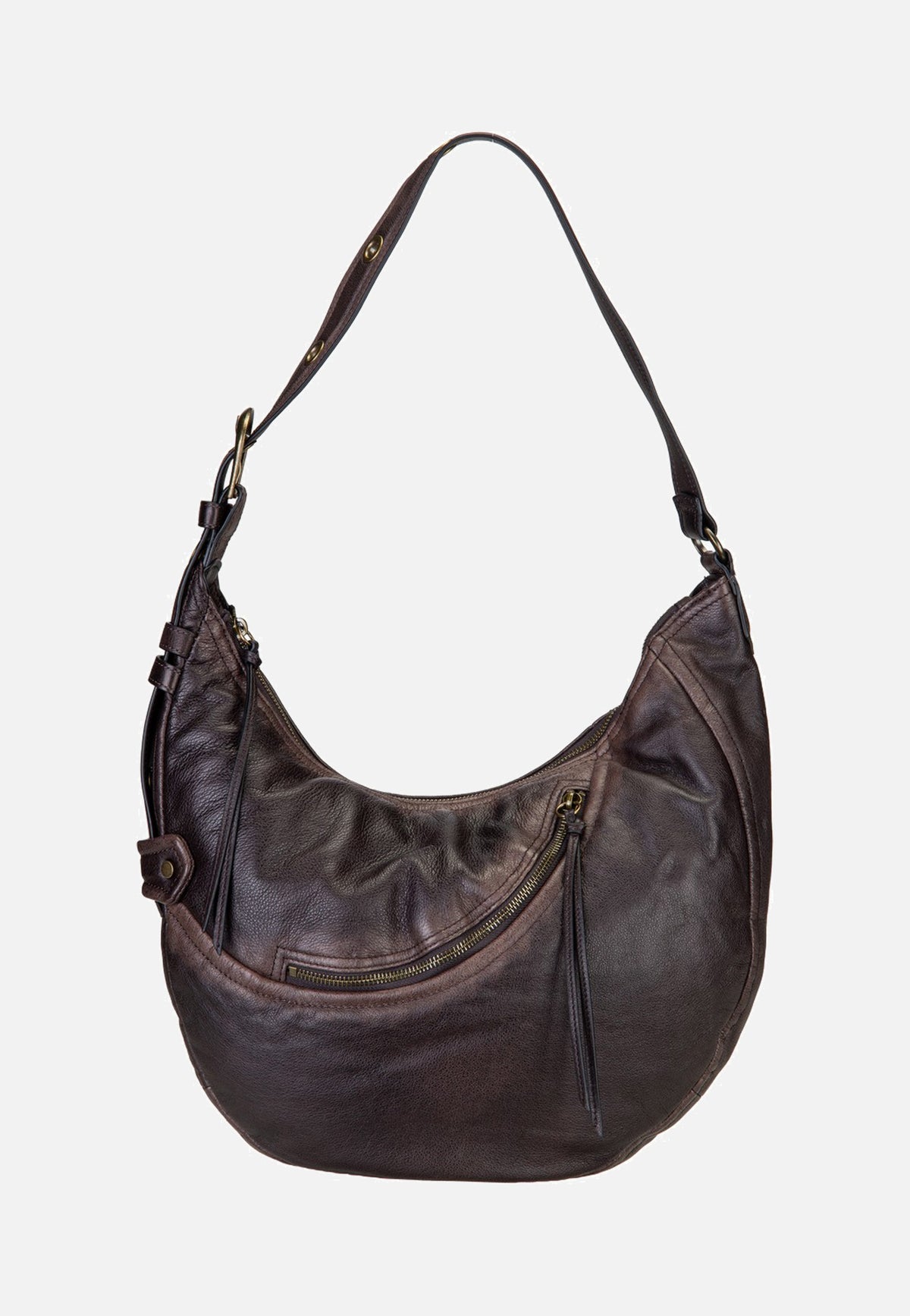 Liebeskind Berlin Luna Hobo M 3D Leather Deep Soil Bolso Hobo