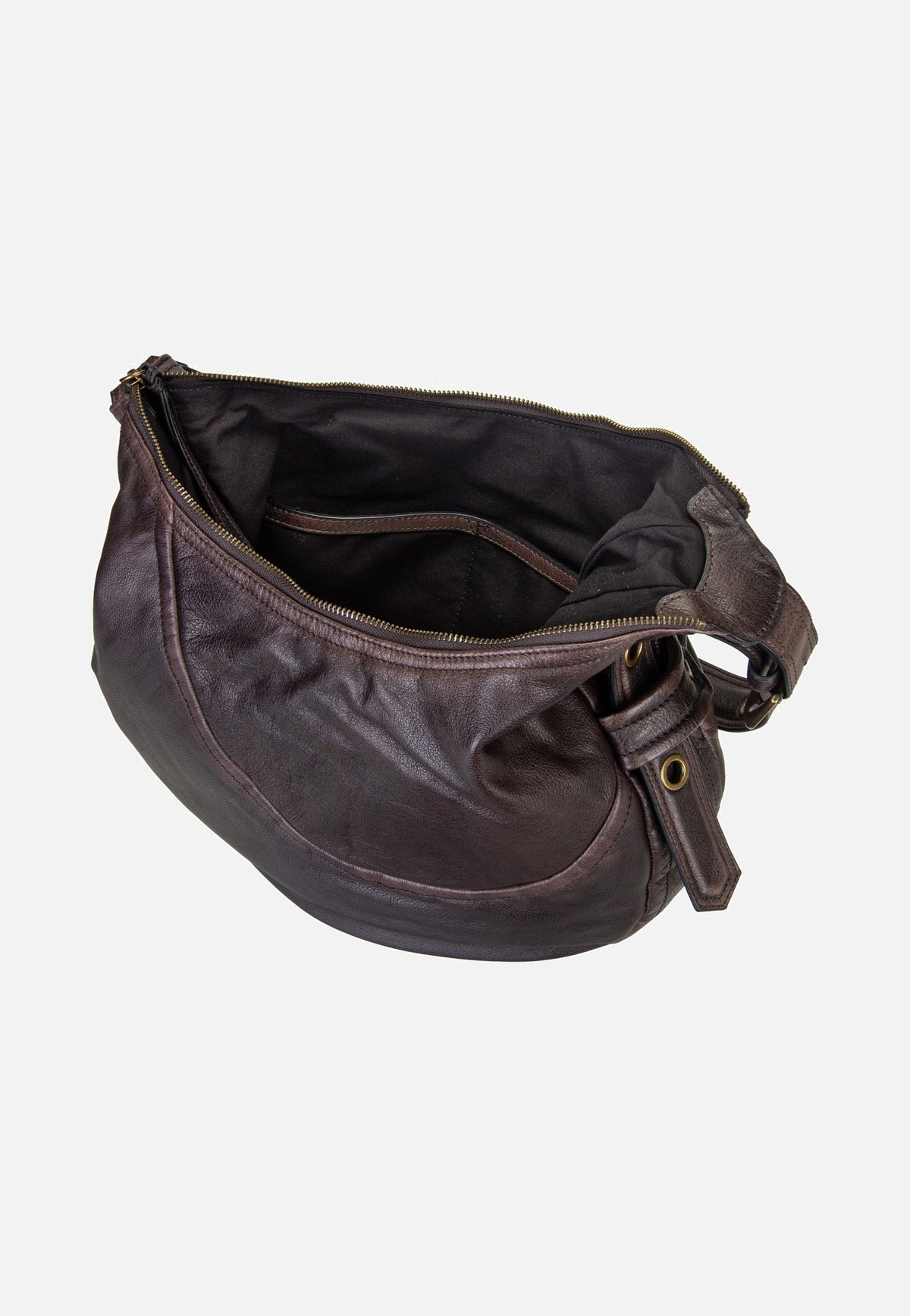Liebeskind Berlin Luna Hobo M 3D Leather Deep Soil Bolso Hobo
