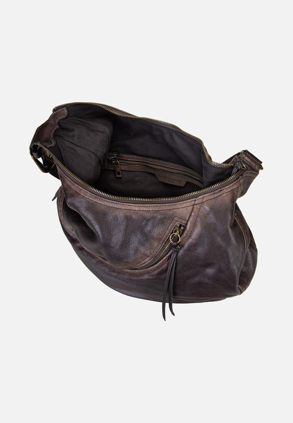 Liebeskind Berlin Luna Hobo M 3D Leather Deep Soil Bolso Hobo