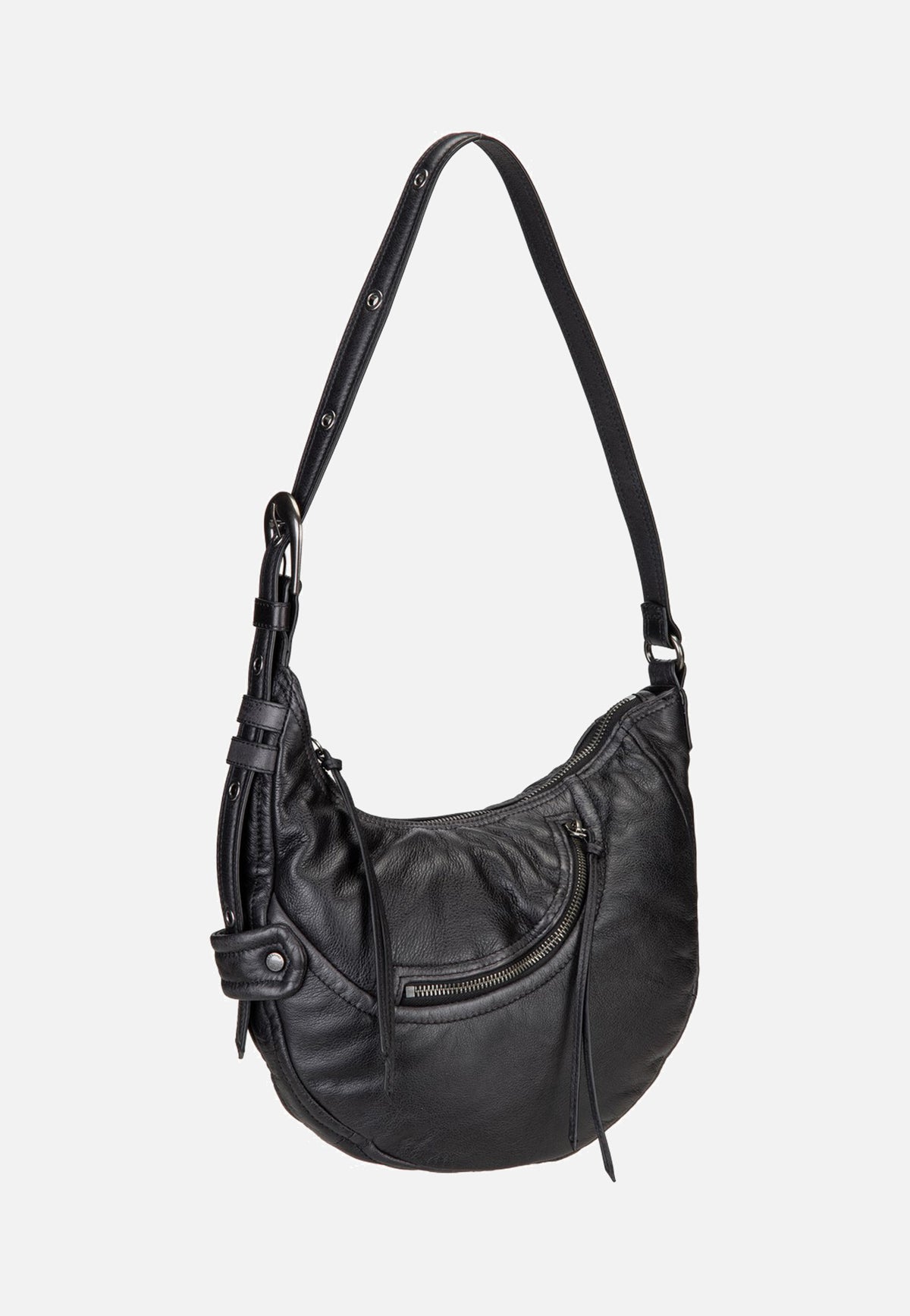 Liebeskind Berlin Luna Hobo S 3D Leather Black Borsa Hobo