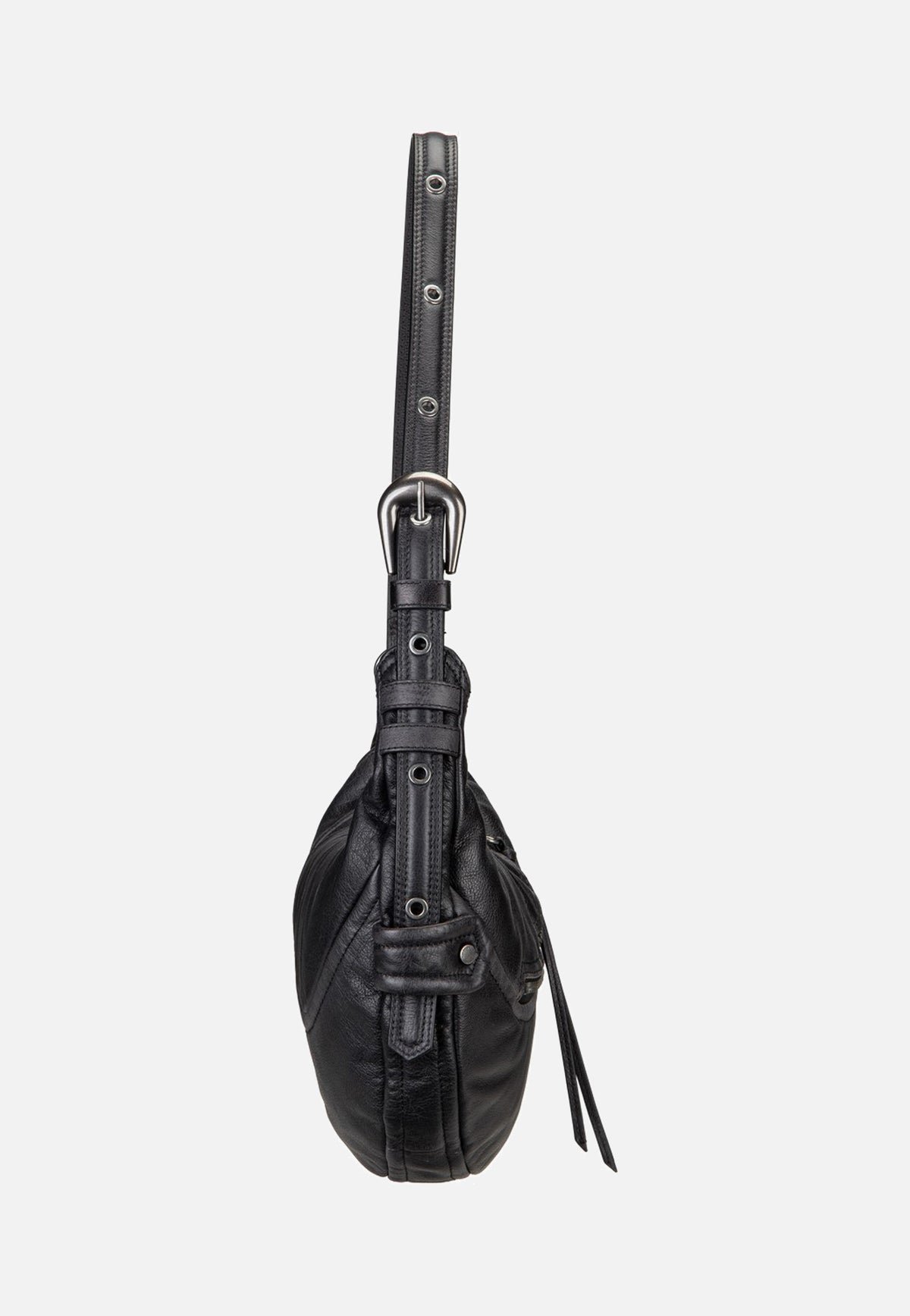 Liebeskind Berlin Luna Hobo S 3D Leather Black Borsa Hobo