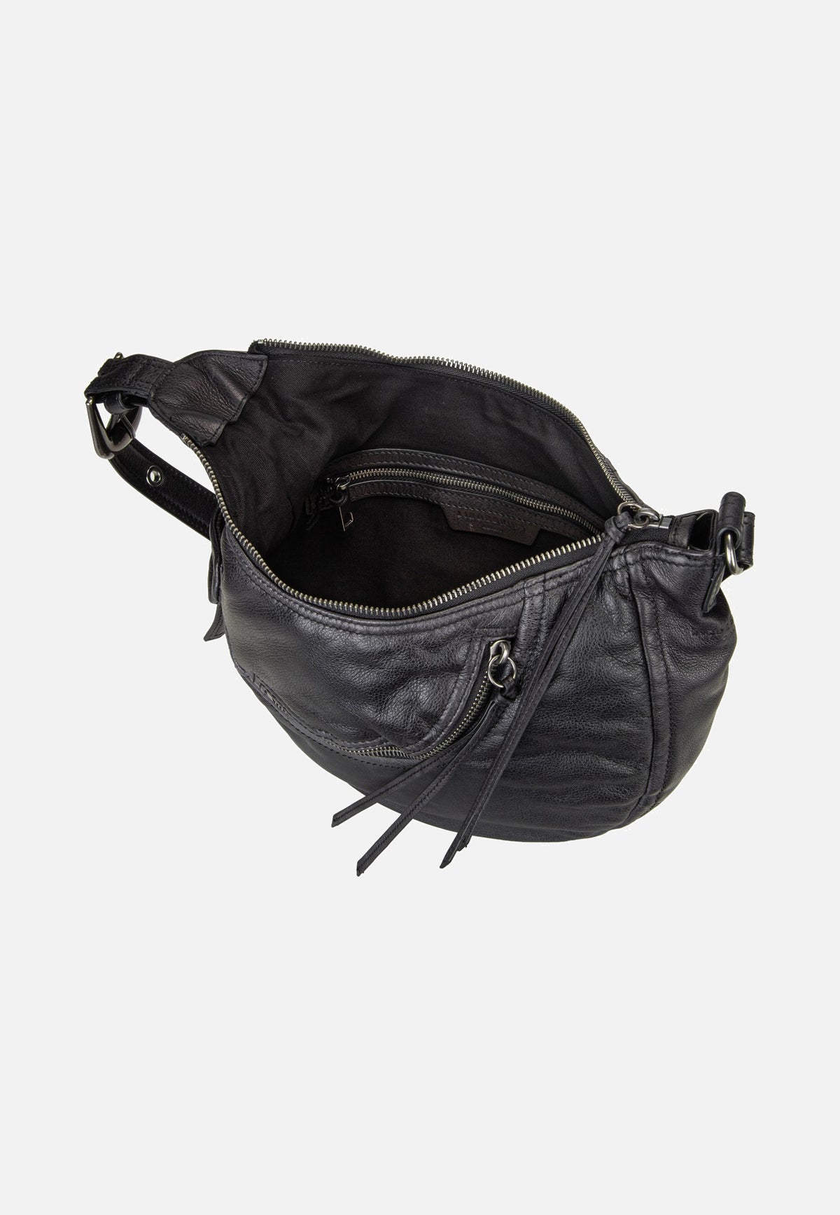Liebeskind Berlin Luna Hobo S 3D Leather Black Borsa Hobo