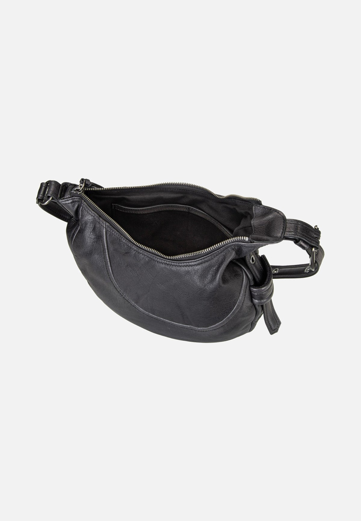 Liebeskind Berlin Luna Hobo S 3D Leather Black Borsa Hobo