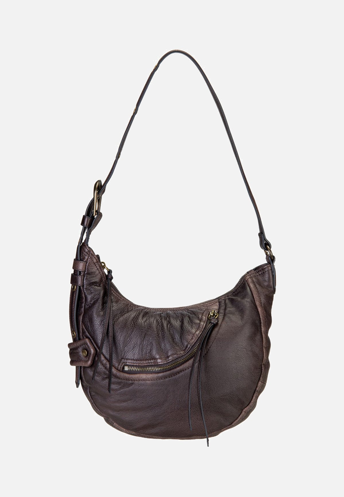 Liebeskind Berlin Luna Hobo S 3D Leather Deep Soil Borsa Hobo