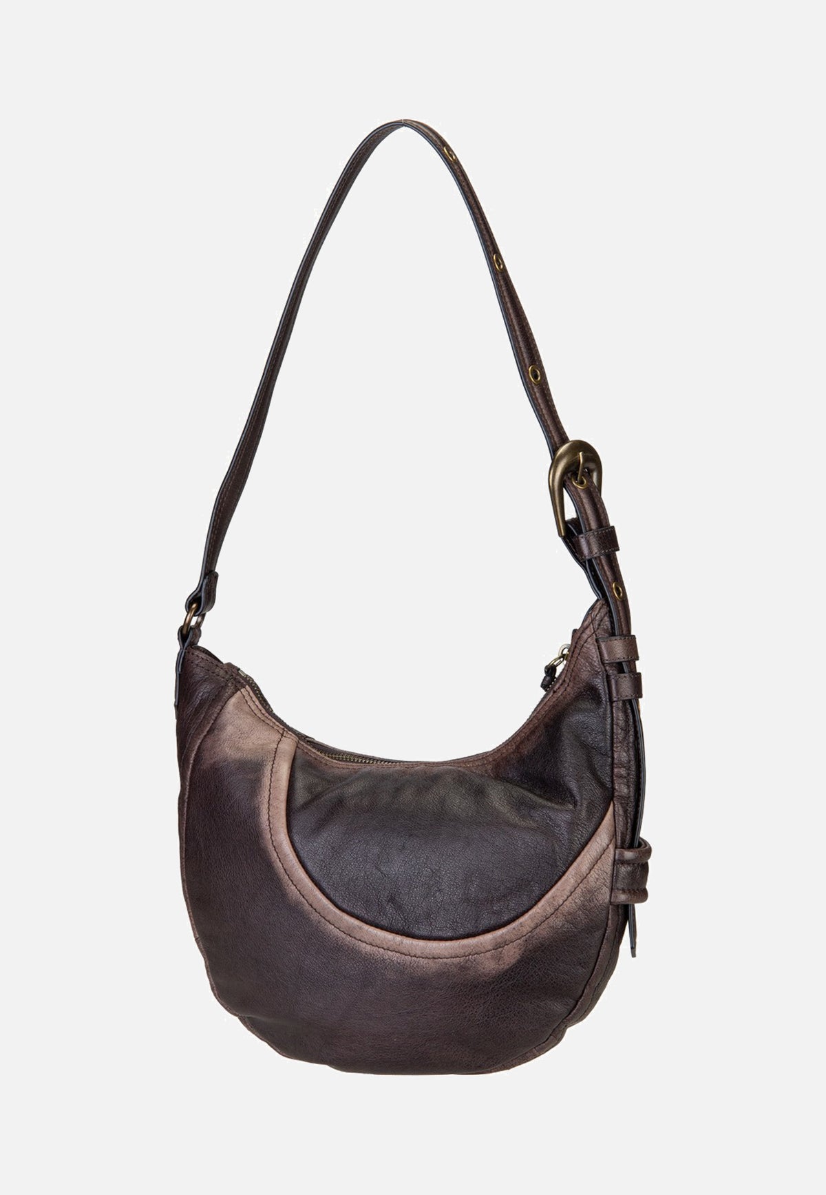Liebeskind Berlin Luna Hobo S 3D Leather Deep Soil Borsa Hobo