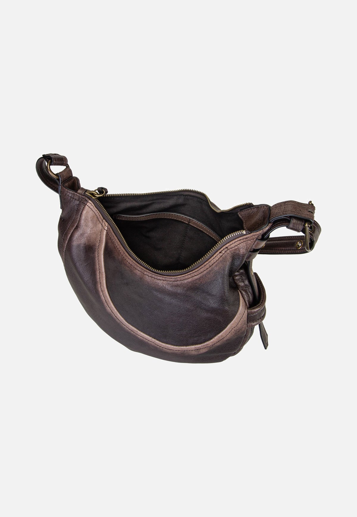 Liebeskind Berlin Luna Hobo S 3D Leather Deep Soil Borsa Hobo