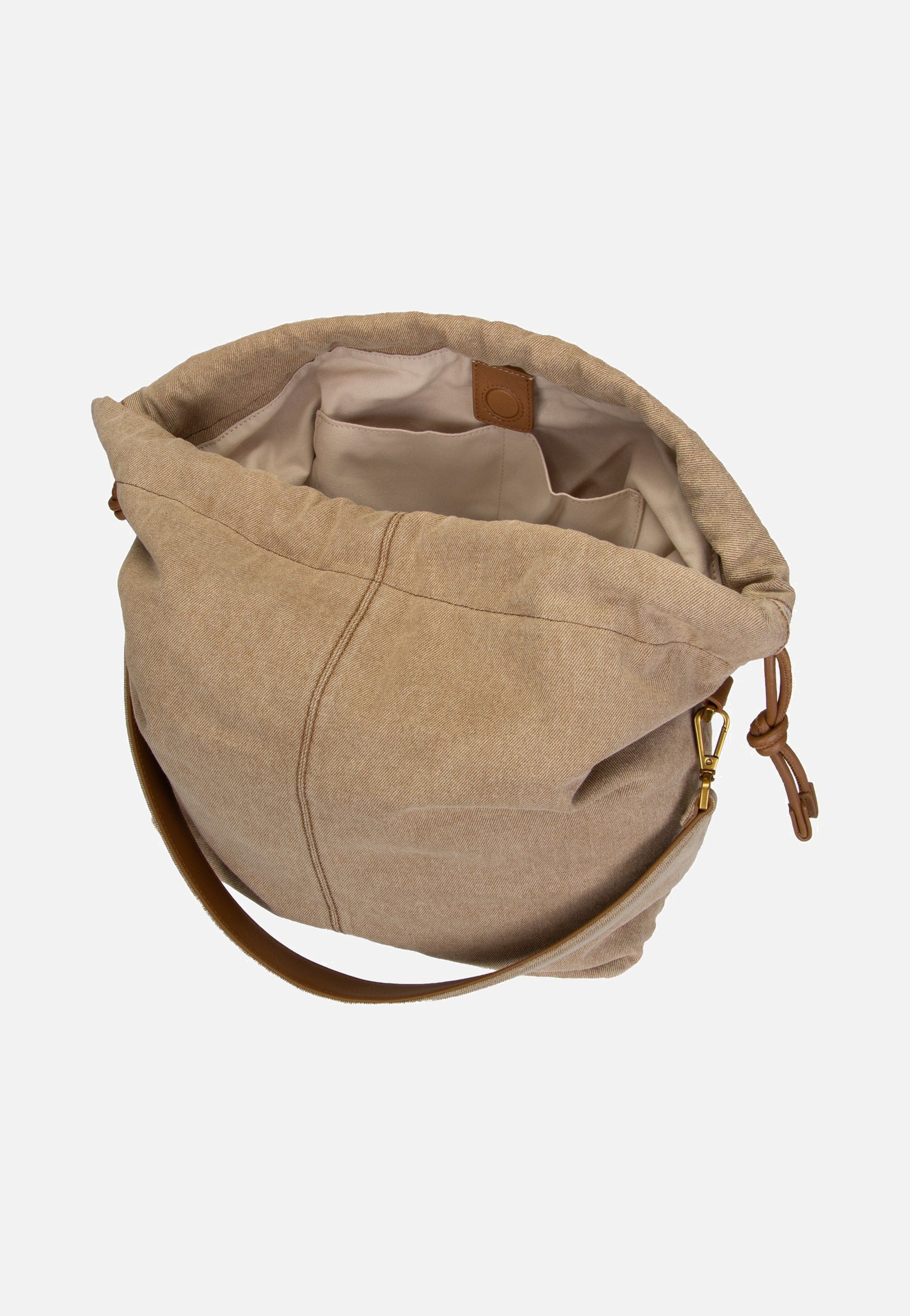 Liebeskind Berlin Lya II Hobo M Denim Beige Bucket Bag