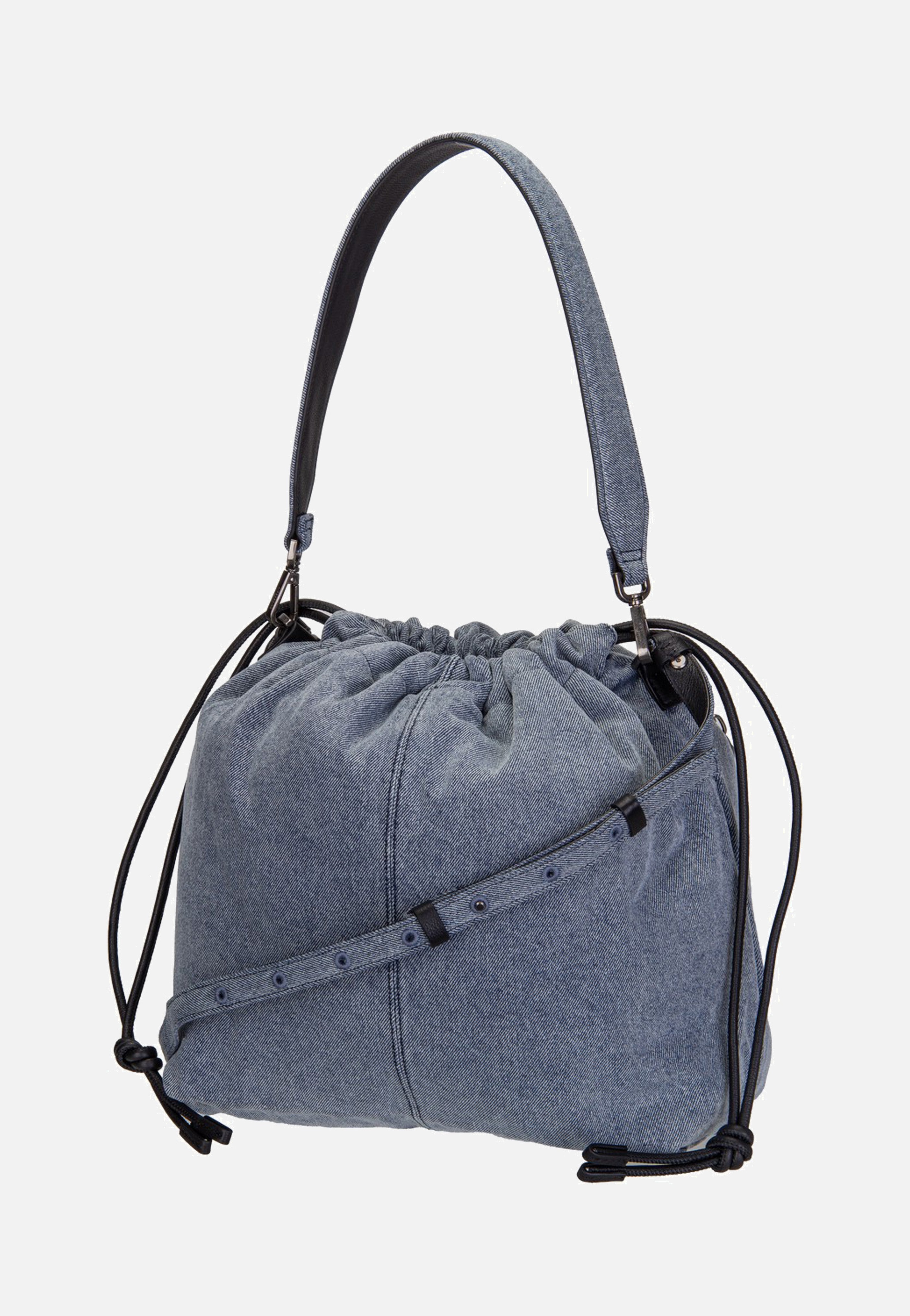 Liebeskind Berlin Lya II Hobo M Denim Blue Denim Bucket Bag