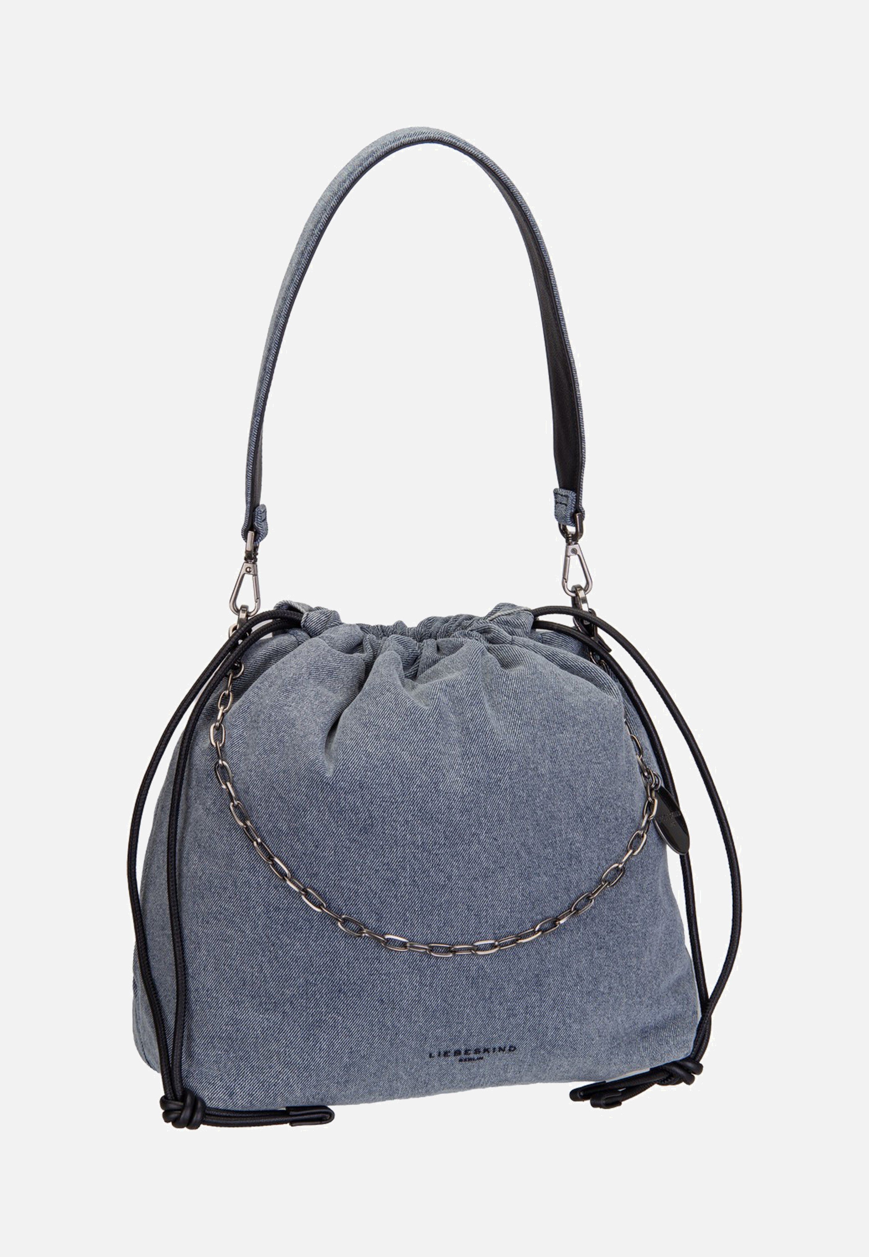 Liebeskind Berlin Lya II Hobo M Denim Blue Denim Bucket Bag