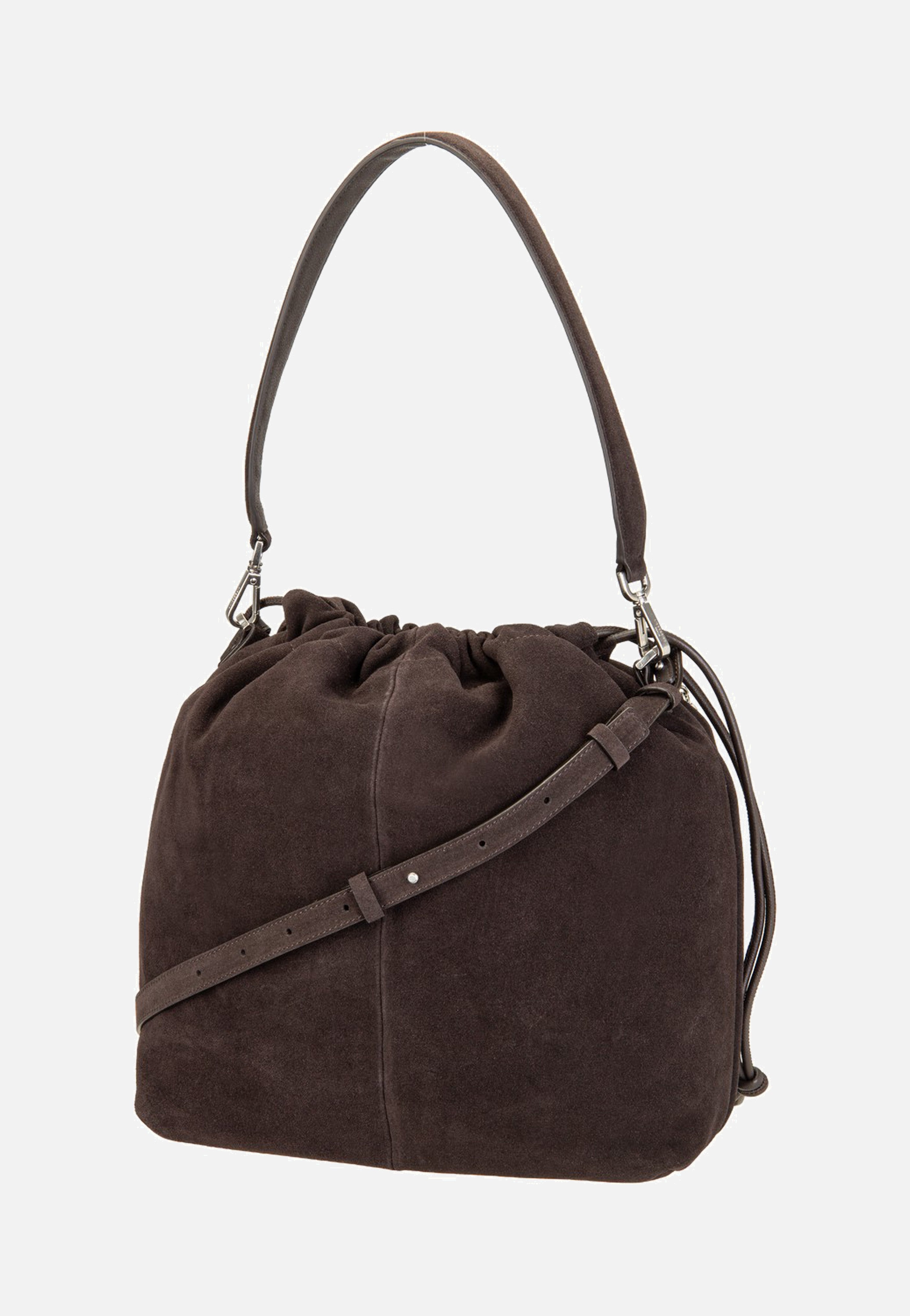 Liebeskind Berlin Lya II Hobo M Hydro Suede Deep Soil Hobo Bag