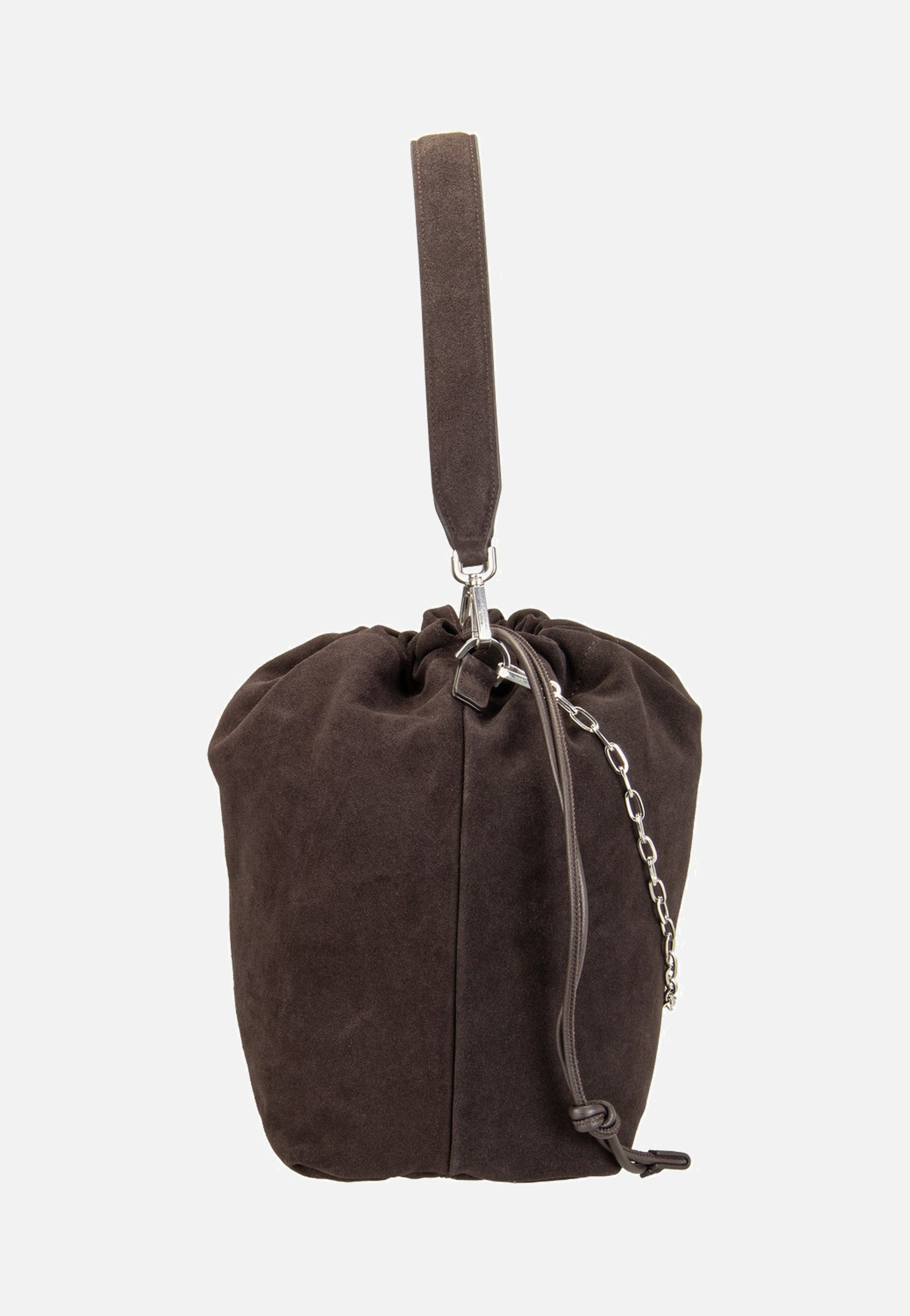 Liebeskind Berlin Lya II Hobo M Hydro Suede Deep Soil Hobo Bag