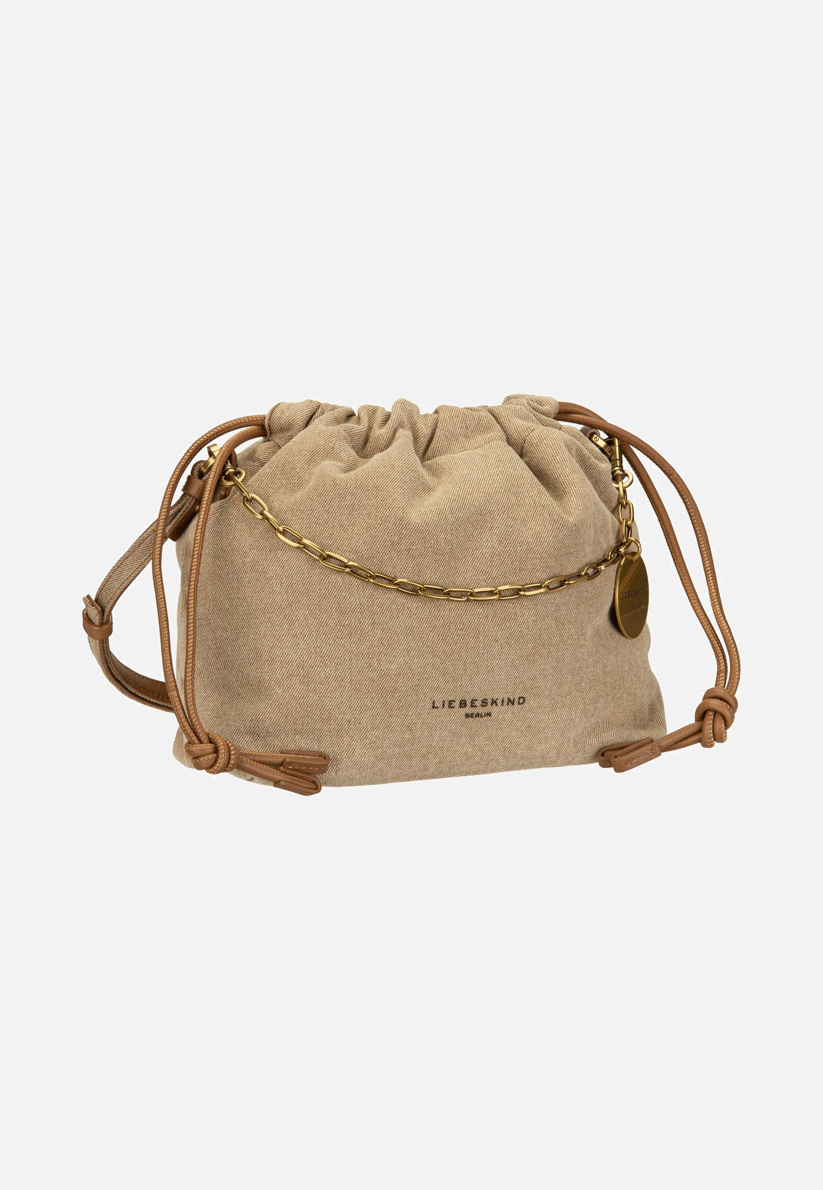 Liebeskind Berlin Lya II Hobo S Denim Beige Bucket Bag