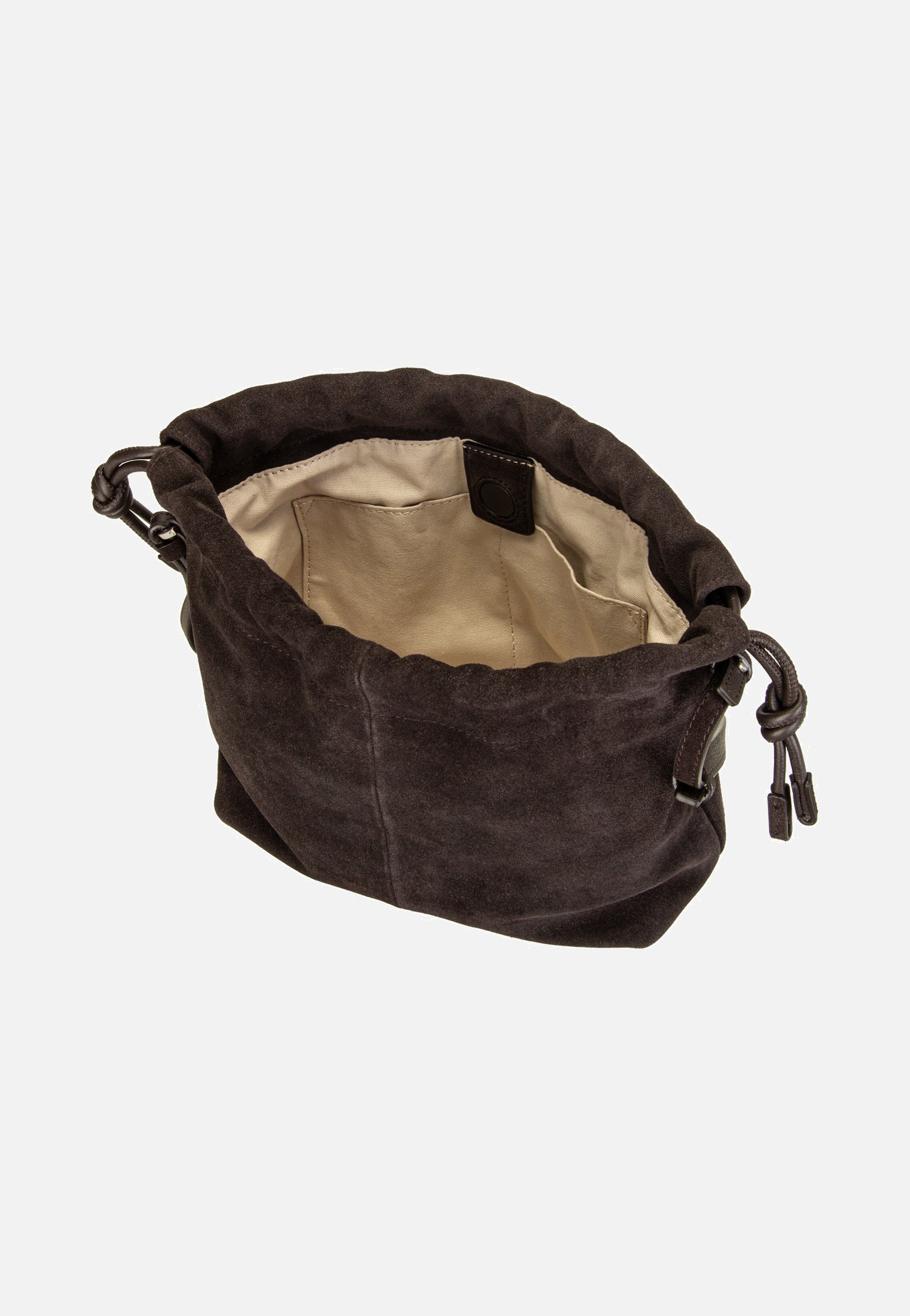 Liebeskind Berlin Lya II Hobo S Hydro Suede Deep Soil Bucket Bag