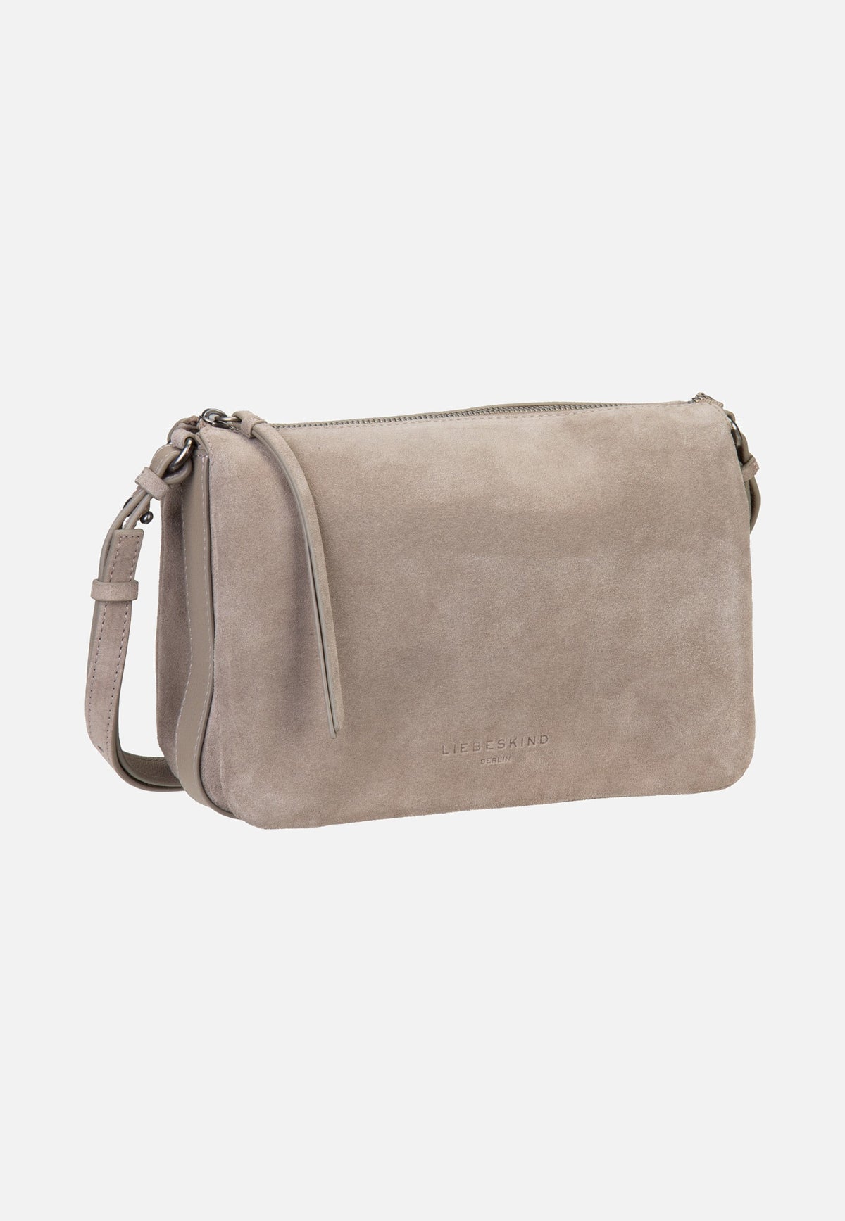Liebeskind Berlin Nina M Hydro Suede Neutral Grey Sac à bandoulière