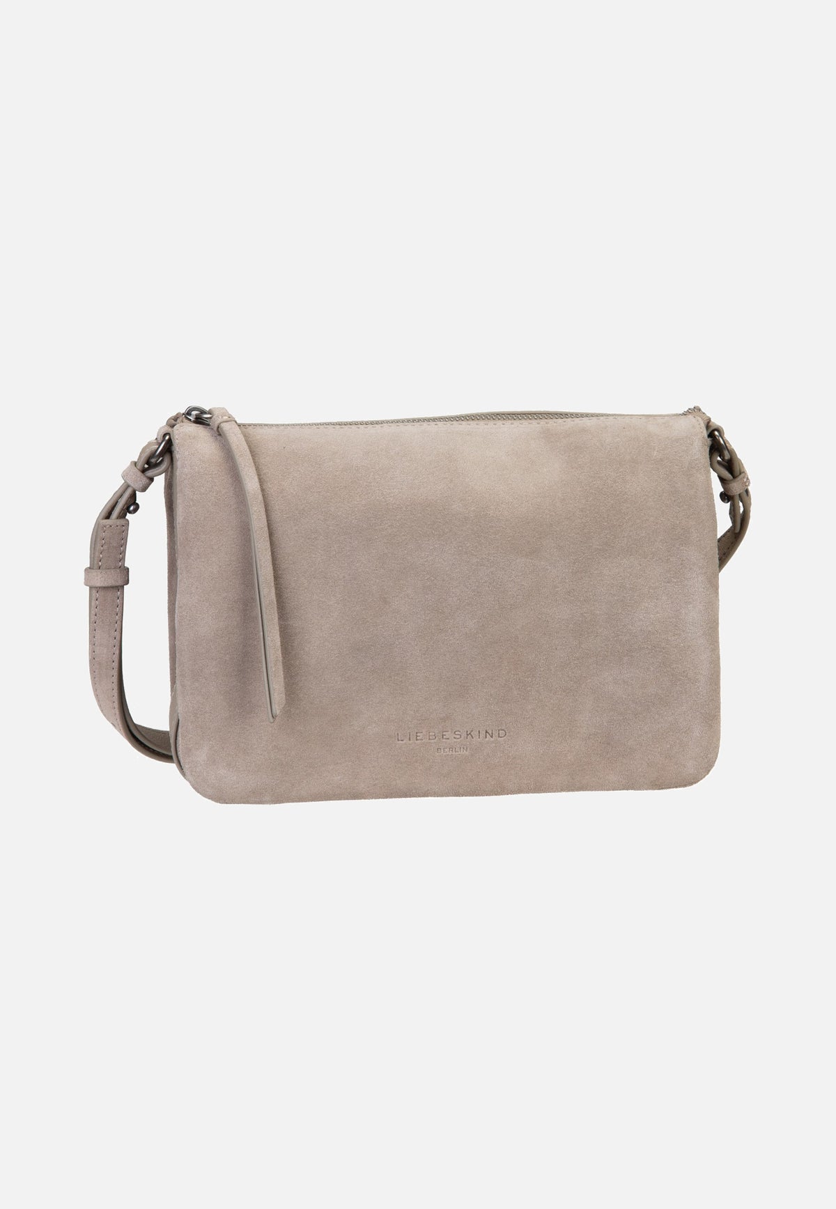 Liebeskind Berlin Nina M Hydro Suede Neutral Grey Sac à bandoulière