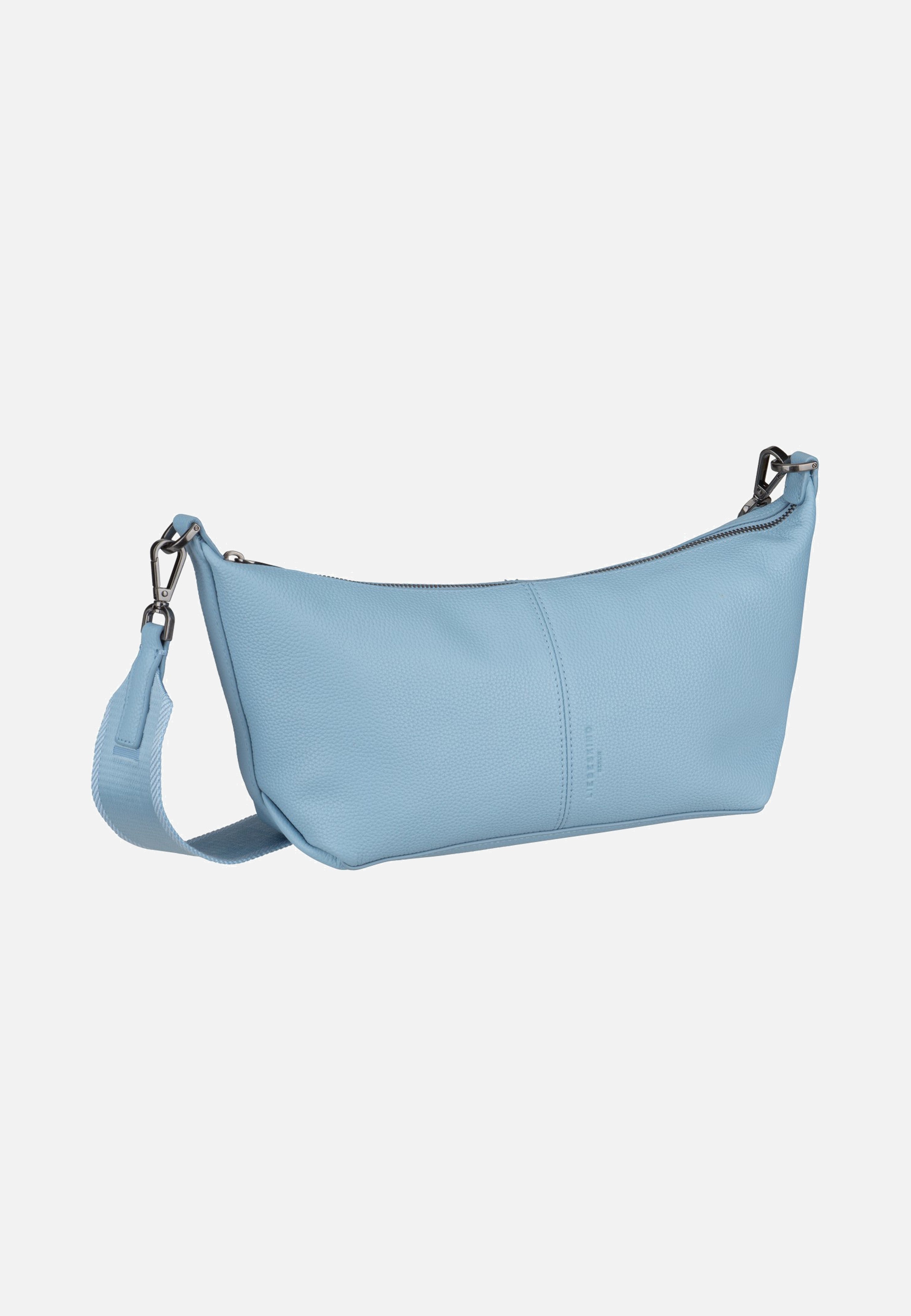 Liebeskind Berlin Paris Hobo S Small Pebble Blue Denim Crossbody Bag