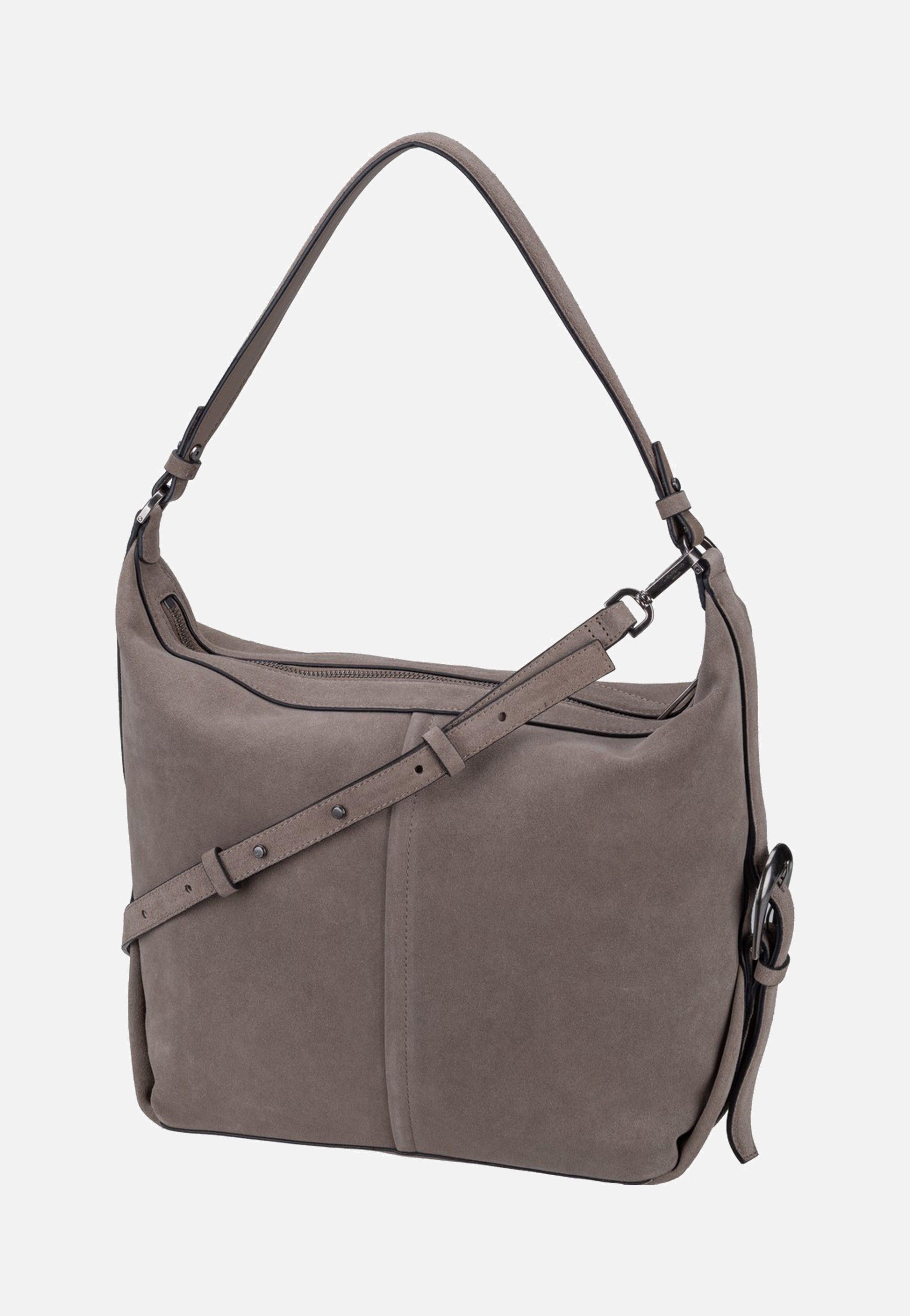Liebeskind Berlin Paris II Hobo M Hydro Suede Neutral Grey Sac Hobo