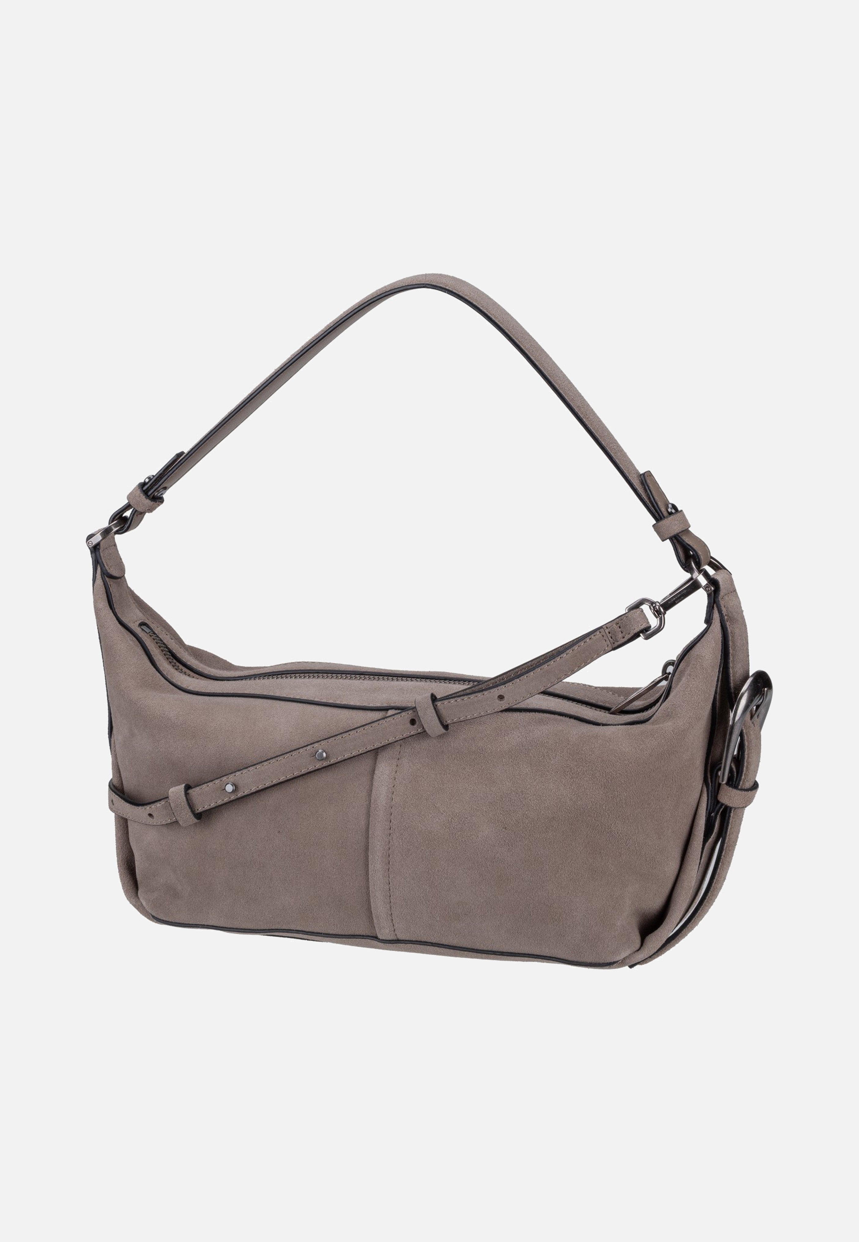 Liebeskind Berlin Paris II Hobo S Hydro Suede Neutral Grey Borsa Hobo