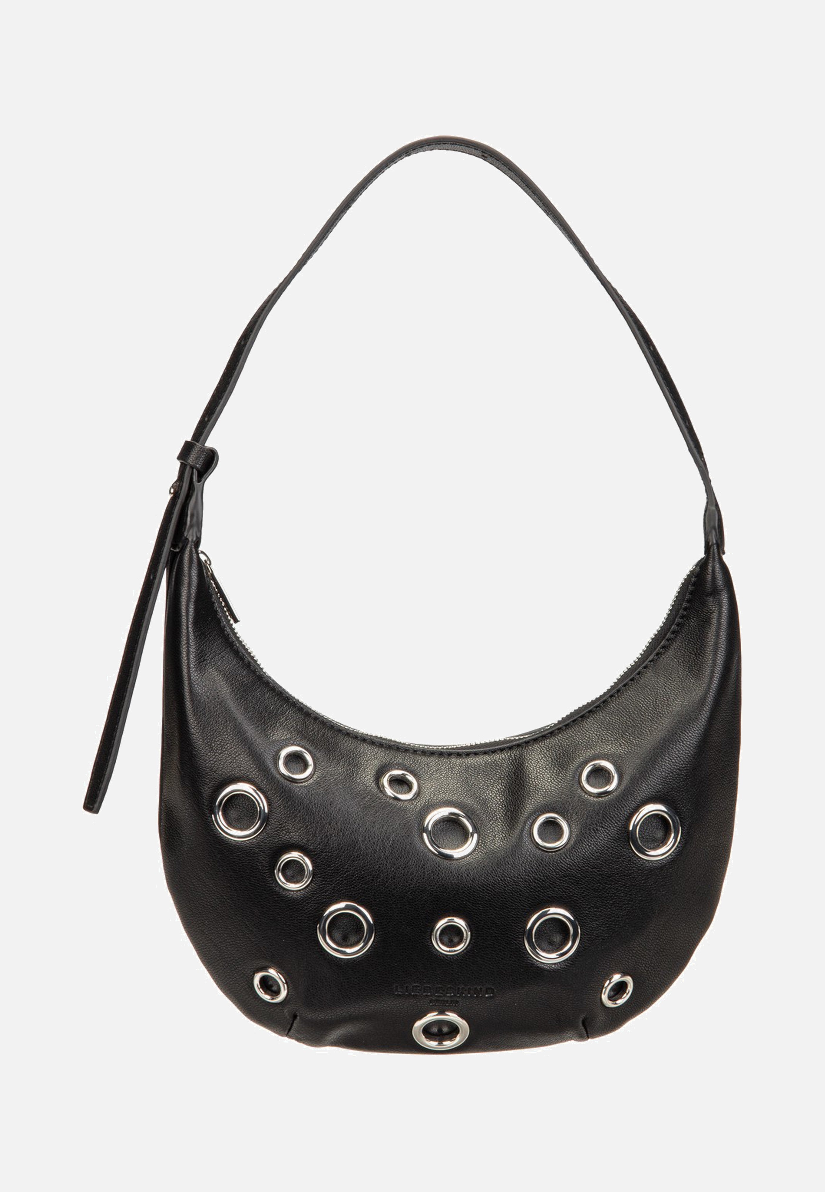 Liebeskind Berlin Ryker Eylets Hobo XS Vintage Goat Black Hobo Bag