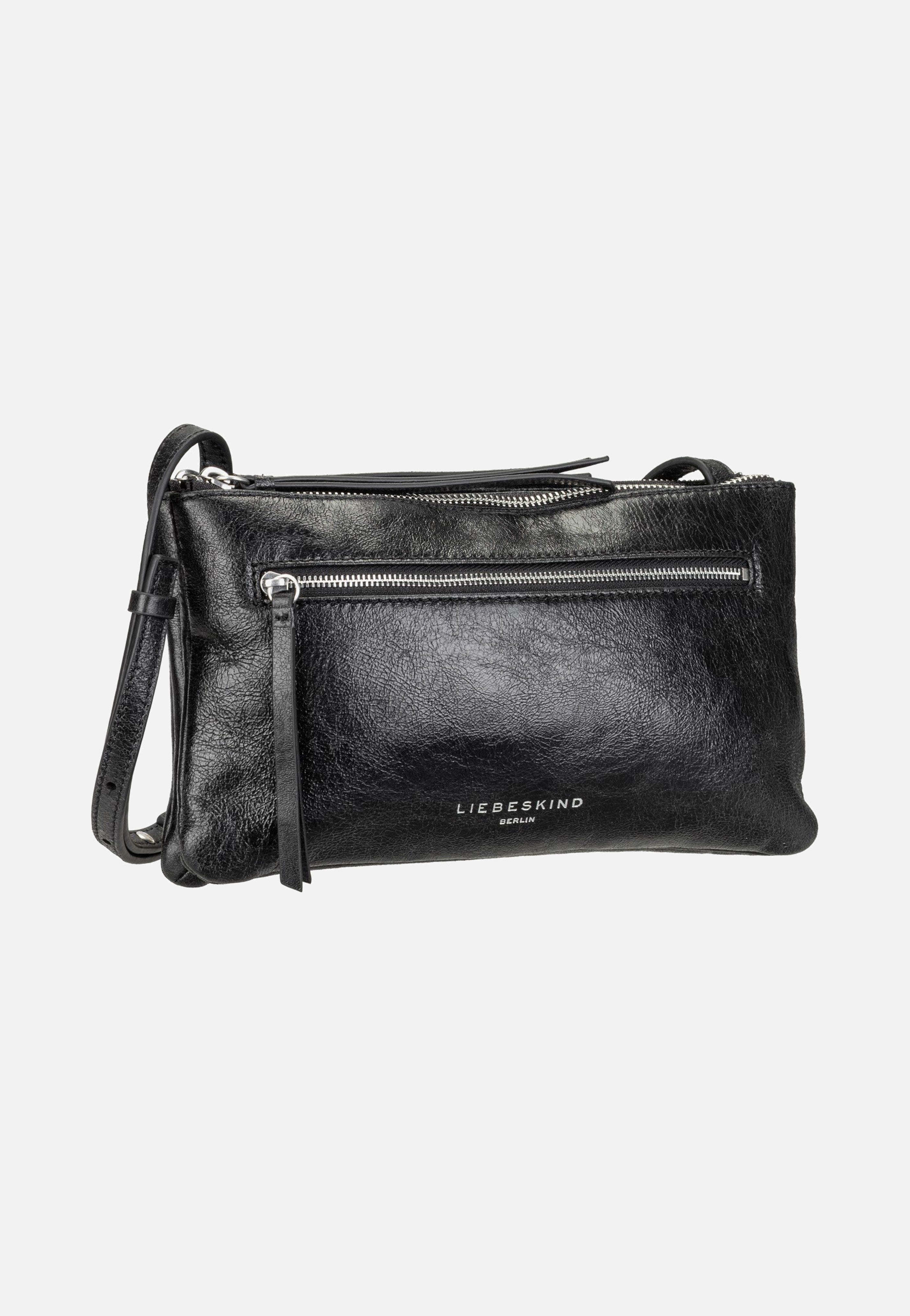 Liebeskind Berlin Zena Crossbody S Double Lamb Crunch Black Crossbody Bag