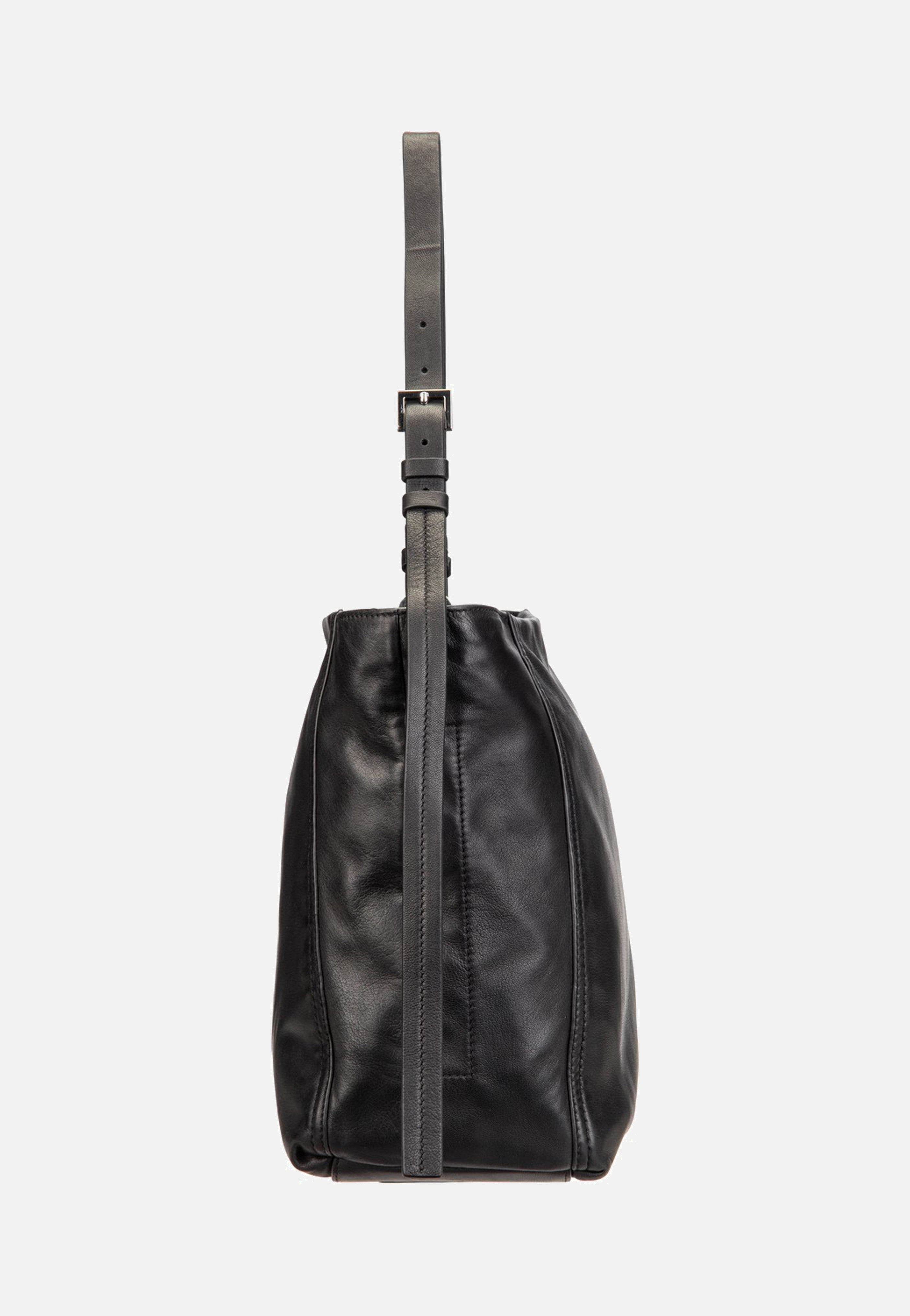 Liebeskind Berlin Chudy Hobo M Sheep Natural Black Hobo Bag