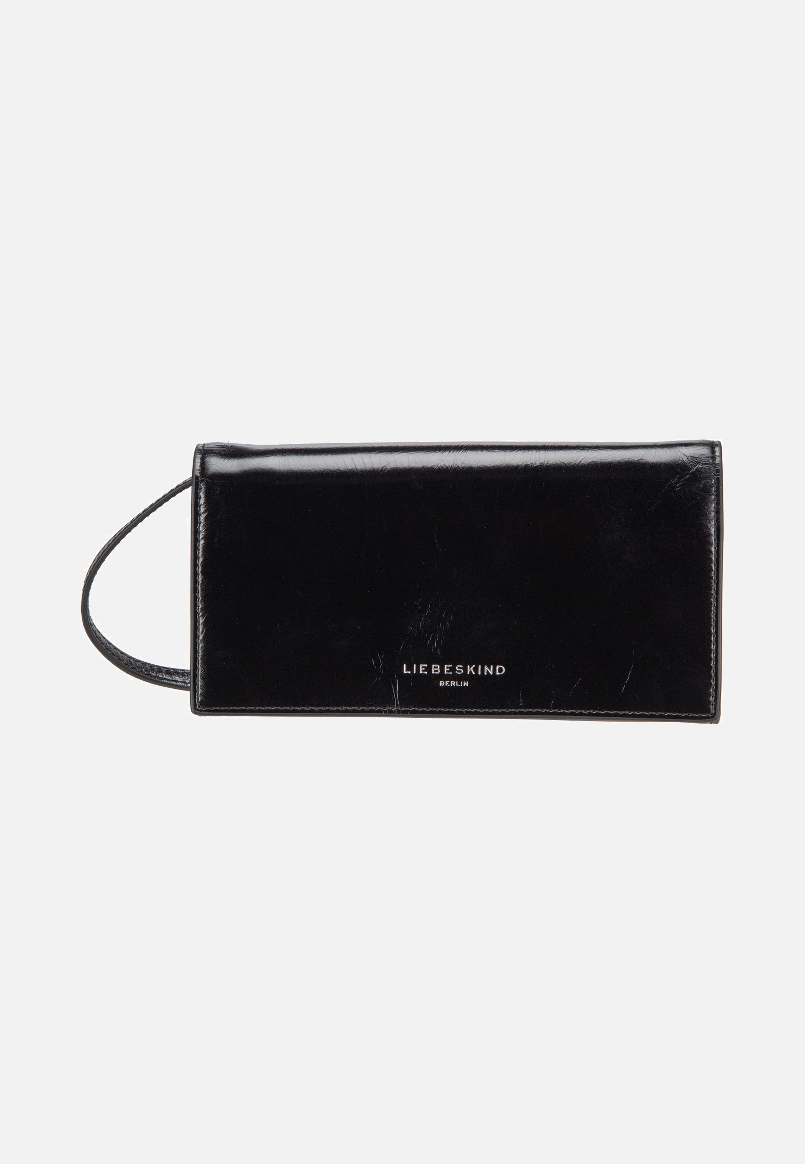 Liebeskind Berlin Crossbody XS Lack Distressed Black Crossbody Bag