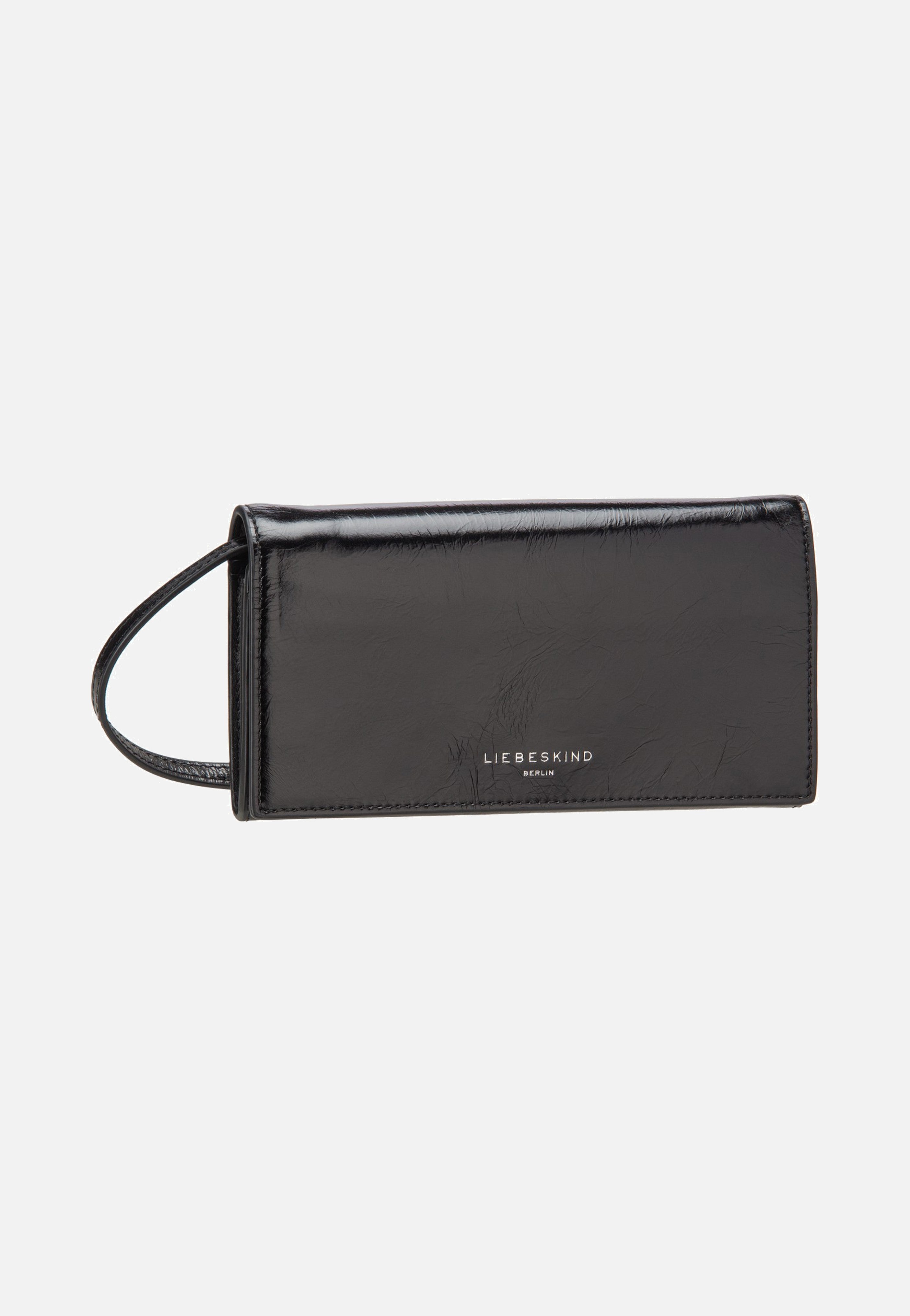 Liebeskind Berlin Crossbody XS Lack Distressed Black Crossbody Bag