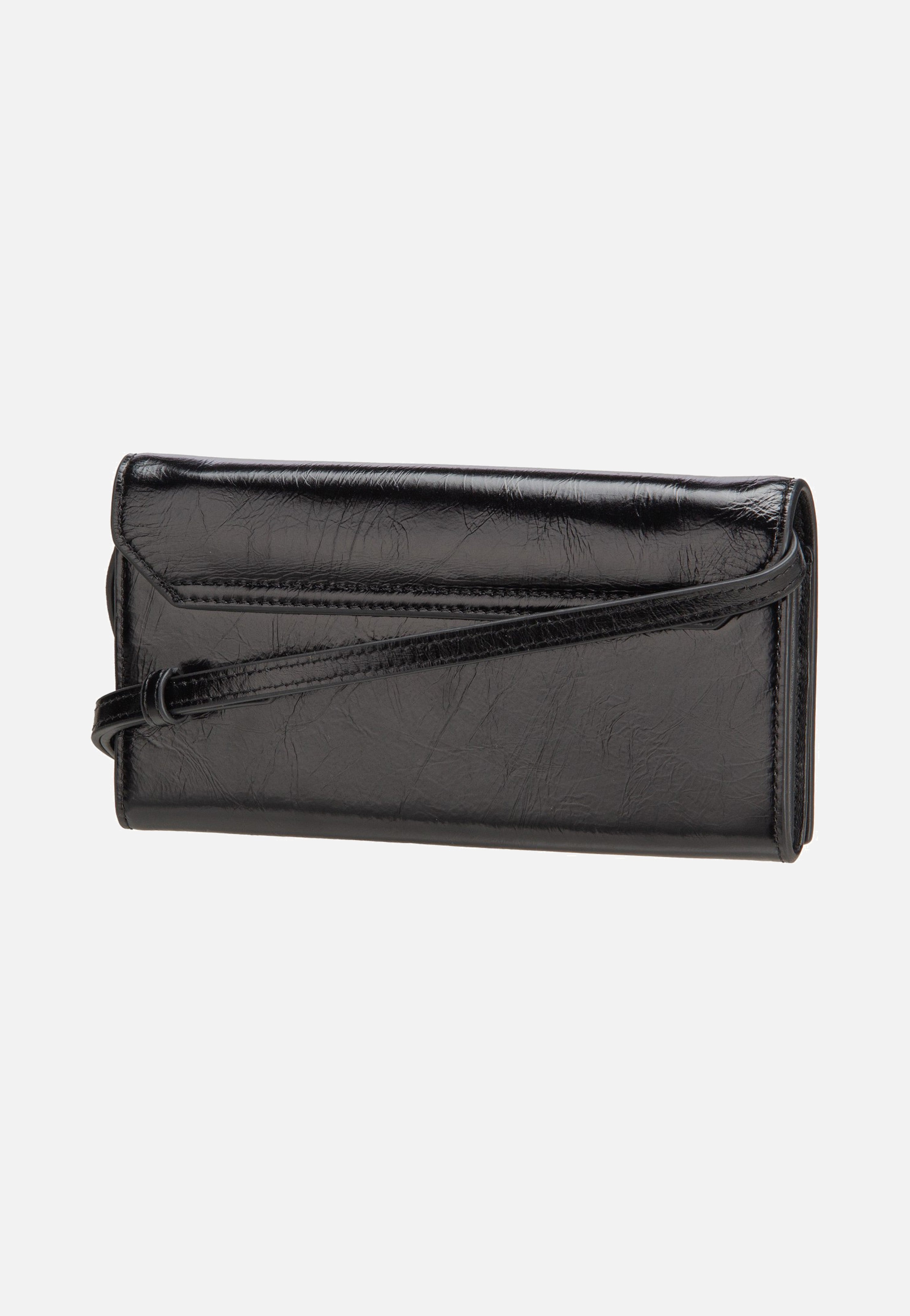 Liebeskind Berlin Crossbody XS Lack Distressed Black Crossbody Bag
