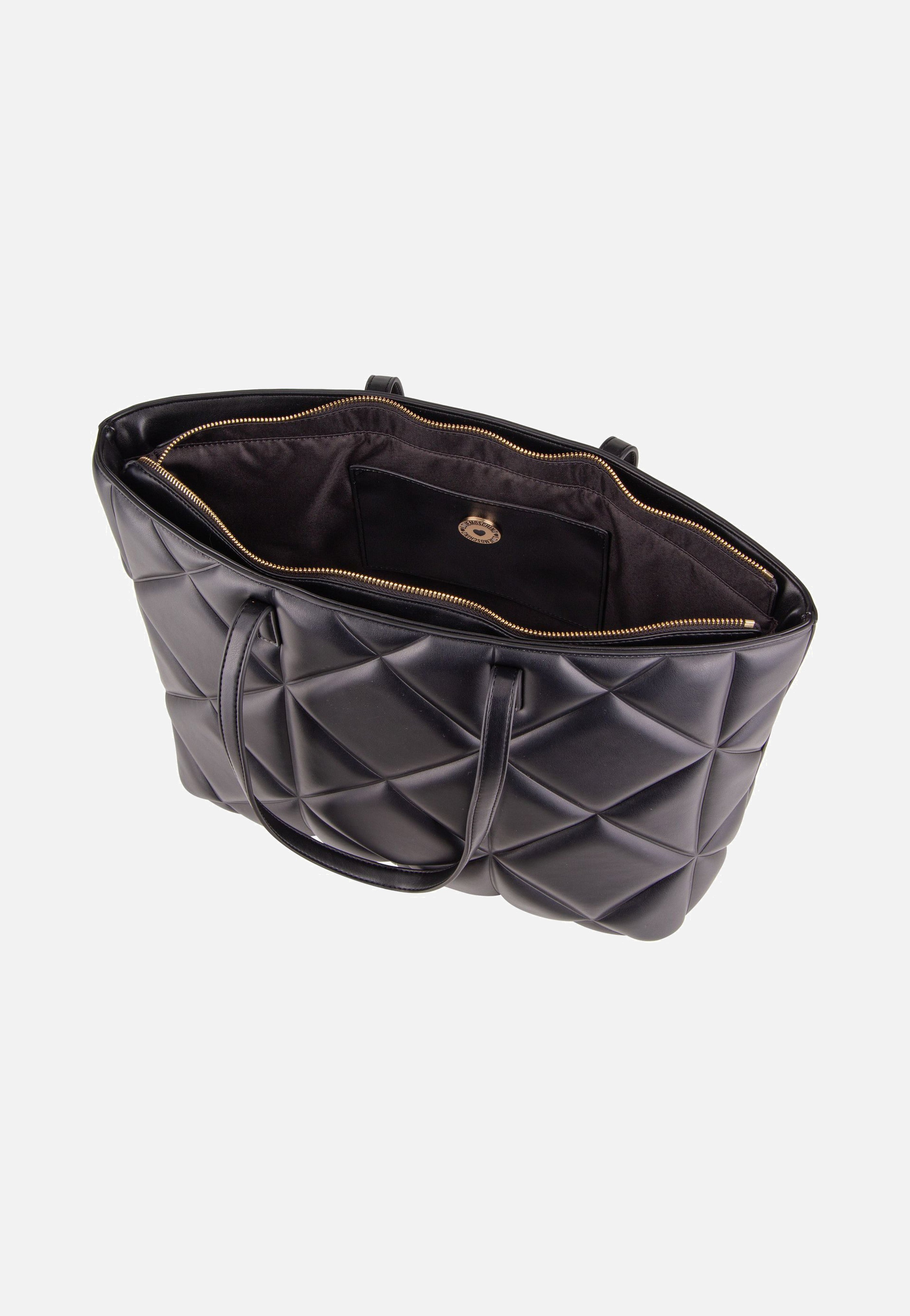Love Moschino - Embossed Q 4120 Black - Shopper | Women-Image