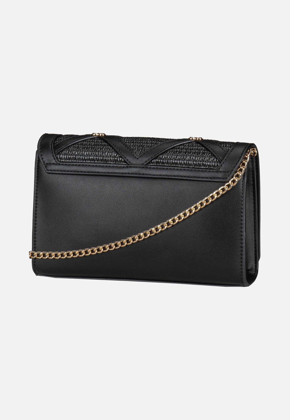 Love Moschino Smart Daily Bag 4314 Black Raffia Crossbody Bag