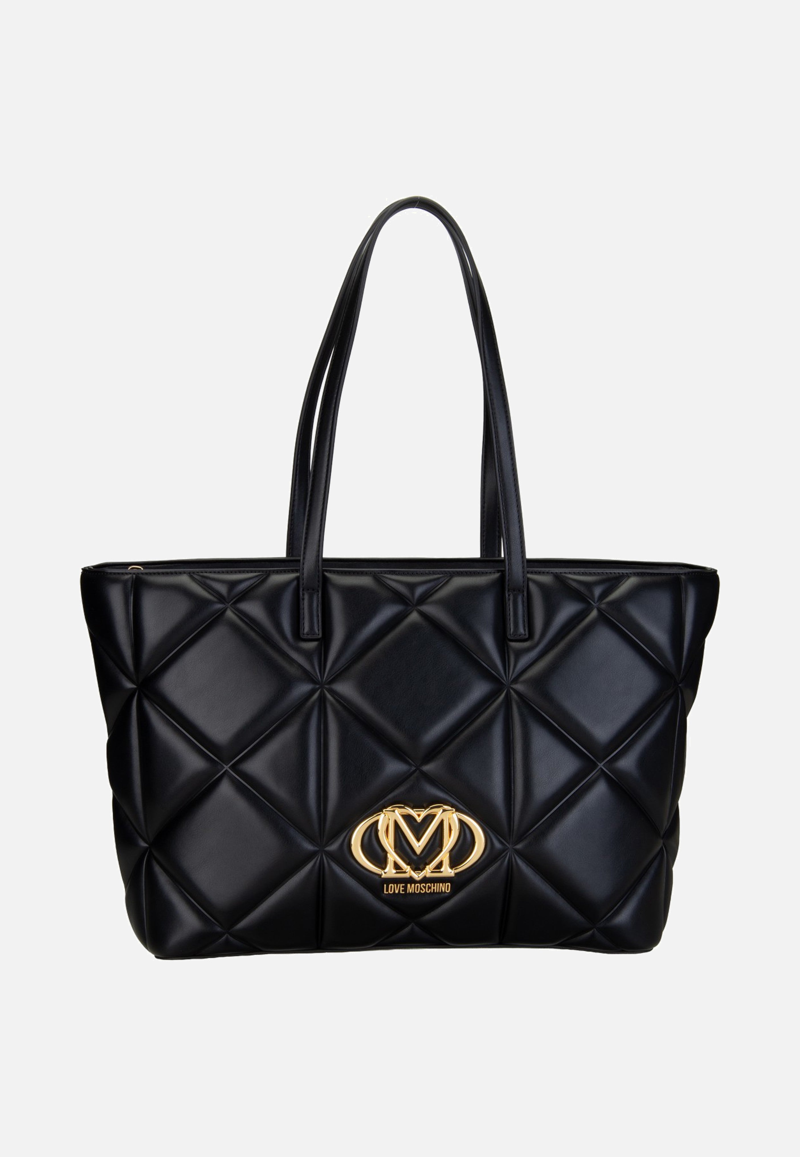 Love Moschino Embossed Q 4120 Black Shopper