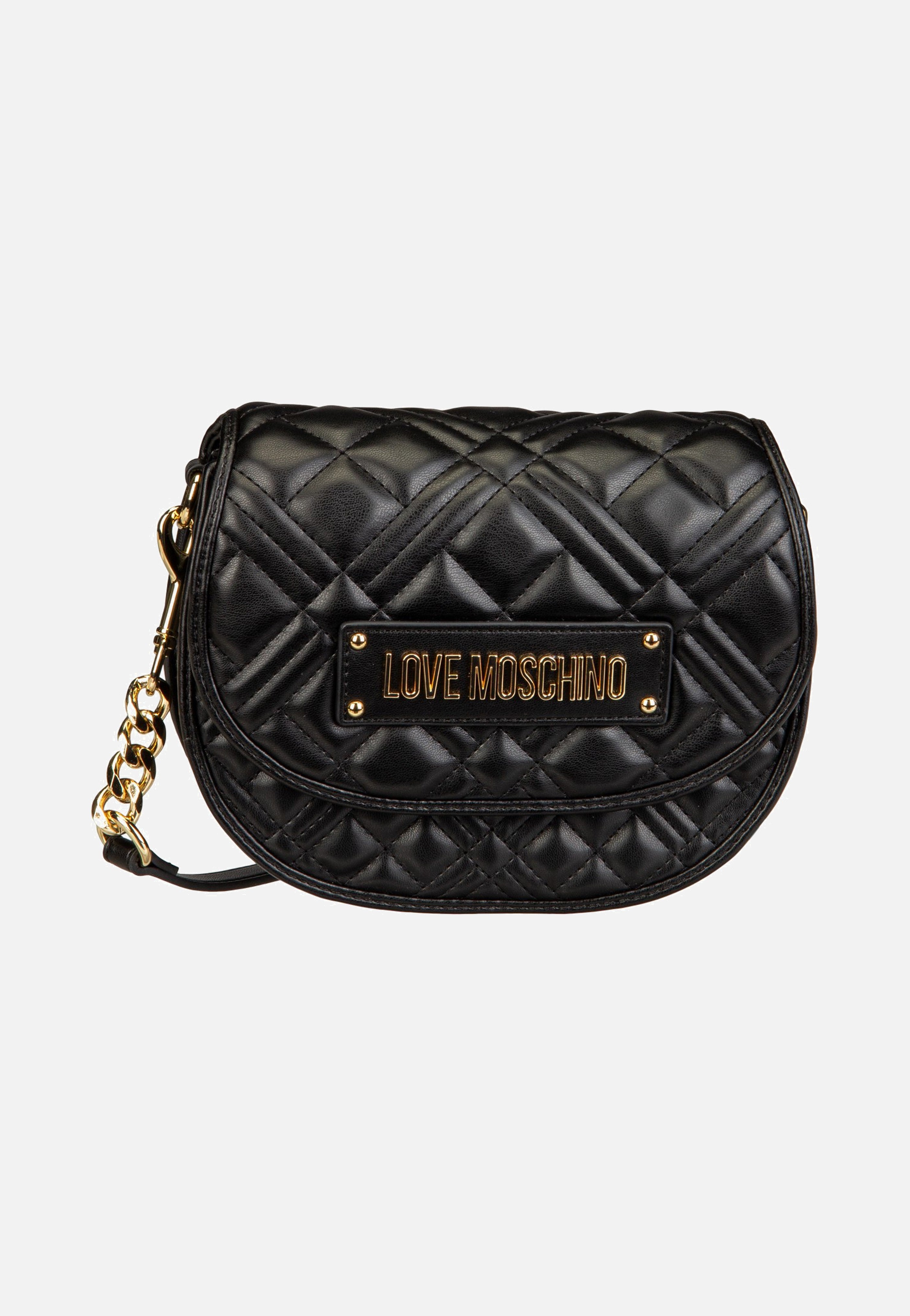 Love Moschino - Quilted Bag 4112 Black/Gold - Crossbody Bag | Women-Image