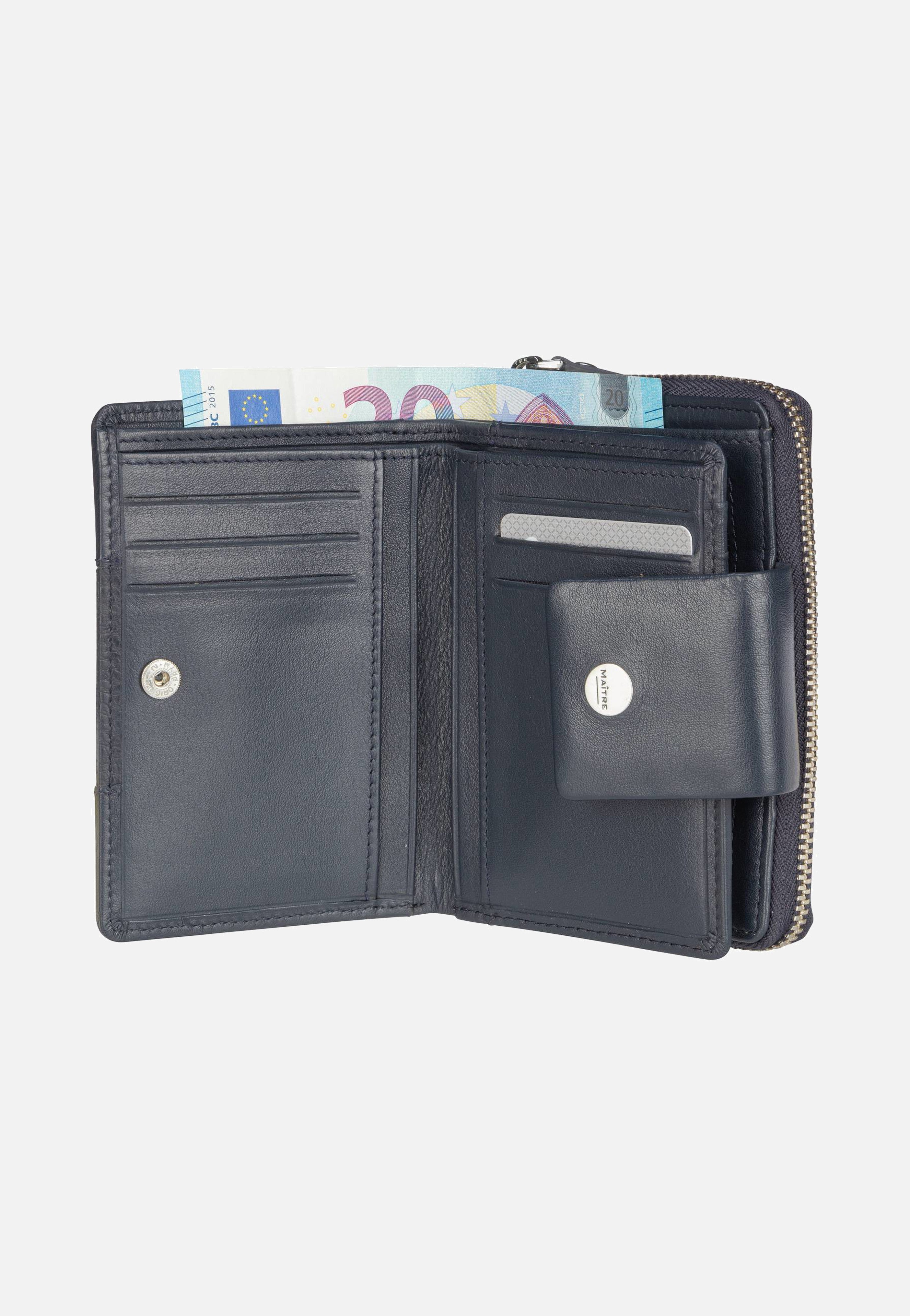 Maître Auen Diethilde Purse MH9FZ Dark Blue Wallet