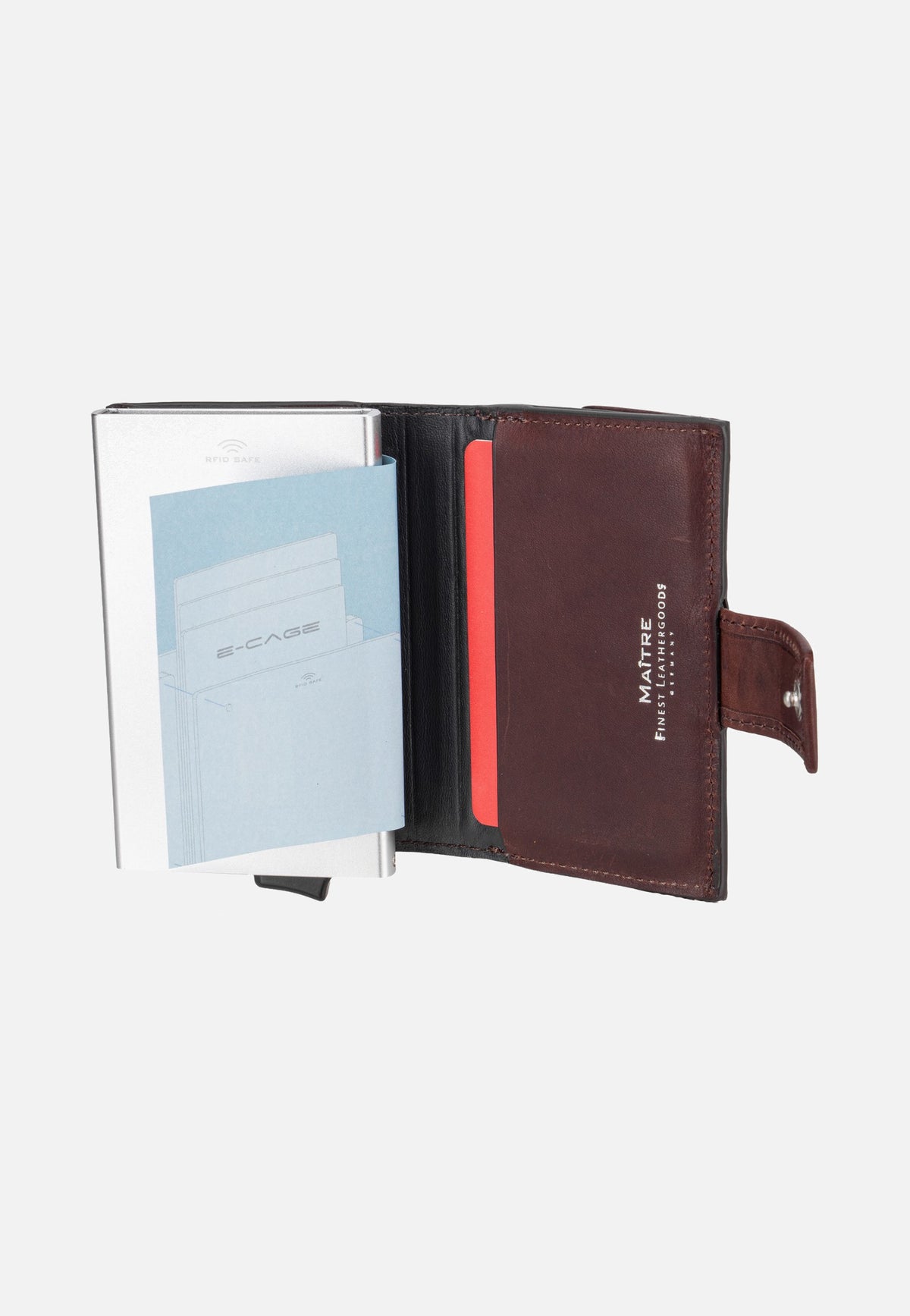 Maître Birkheim C-Three E-Cage SV8 Darkbrown Wallet