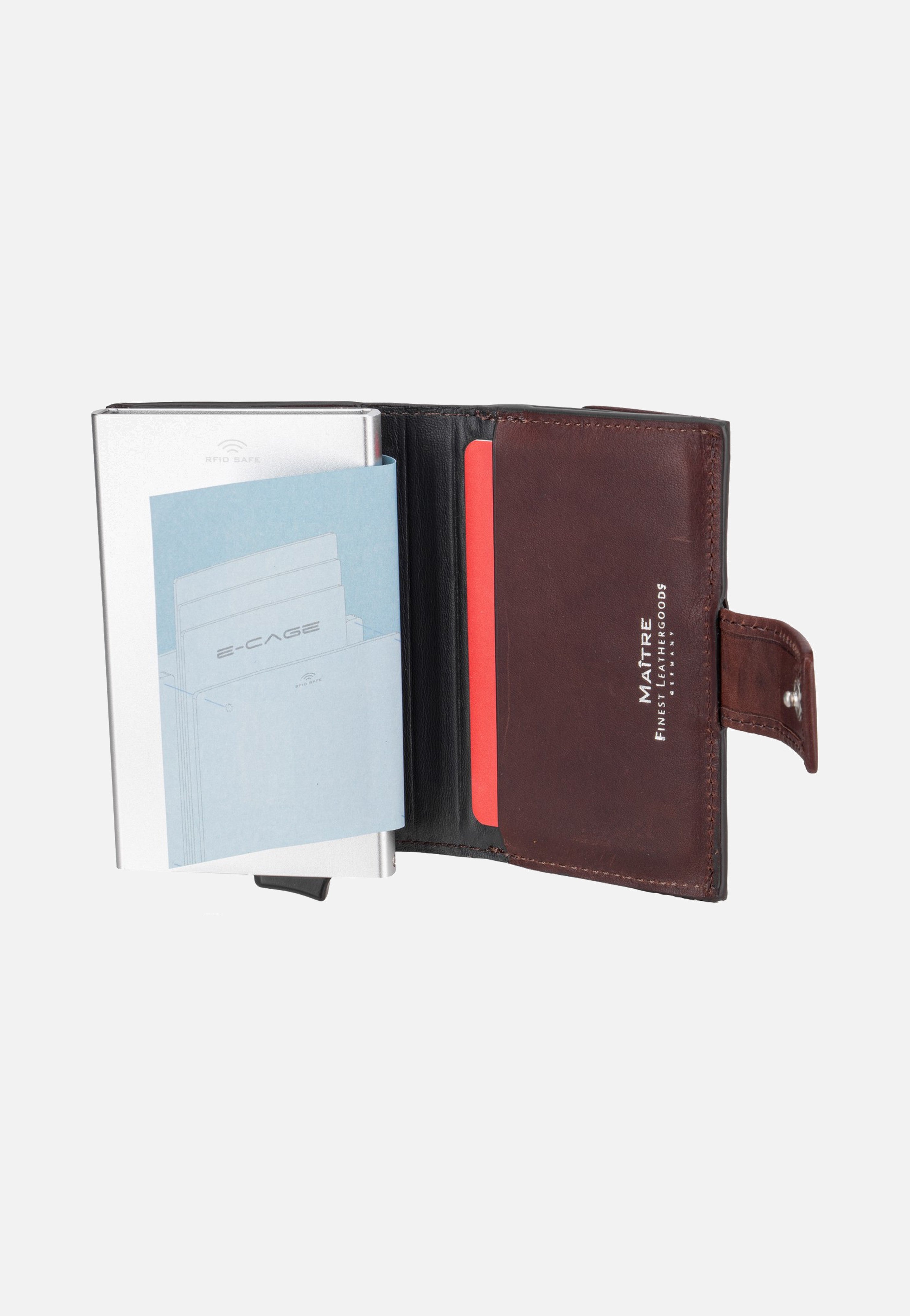 Maître - Birkheim C-Three E-Cage SV8 Darkbrown - Wallet | Men-Image