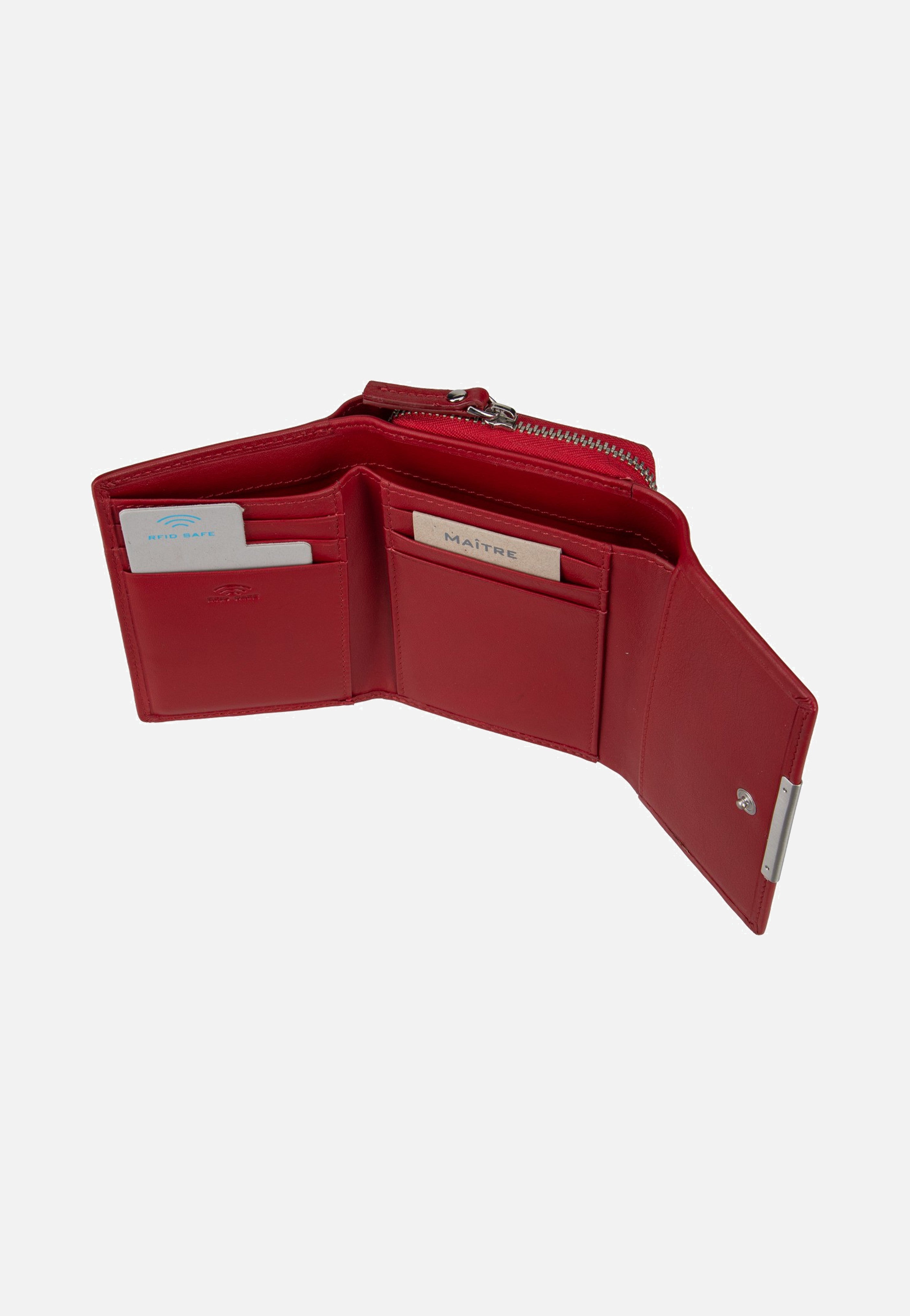 Maître Belg Dagrete SH6FZ Red Wallet