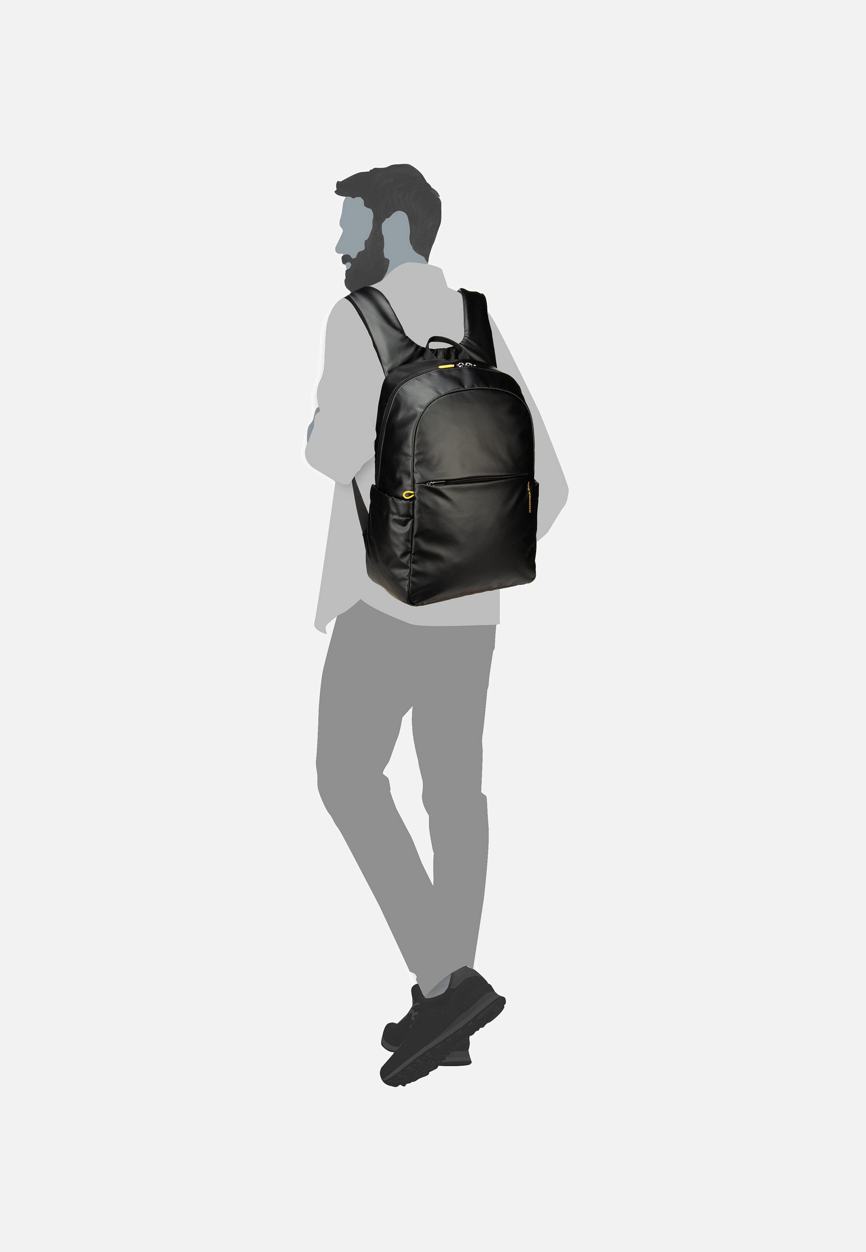 Mandarina Duck Eco Coated OST04 Black Backpack