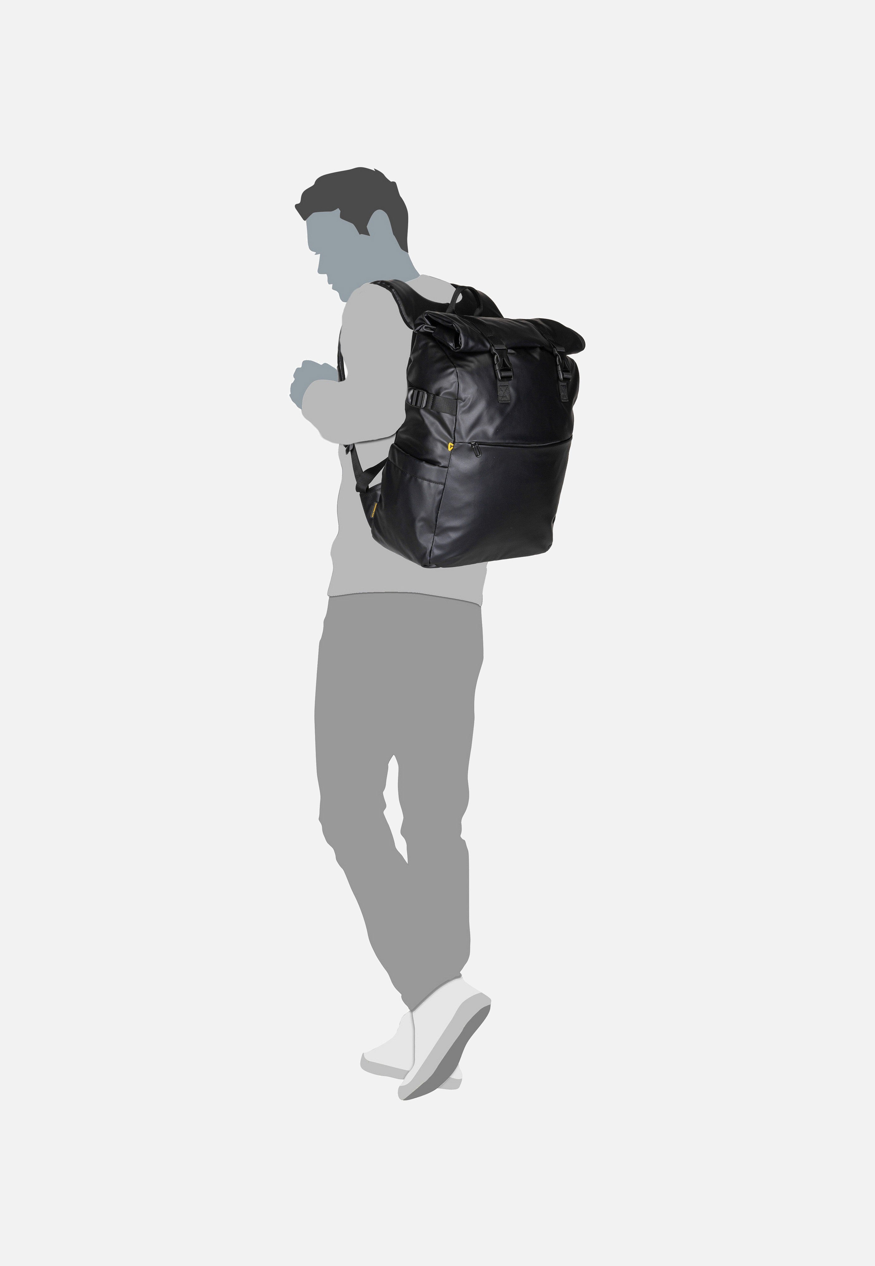 Mandarina Duck Eco Coated OST09 Black Backpack