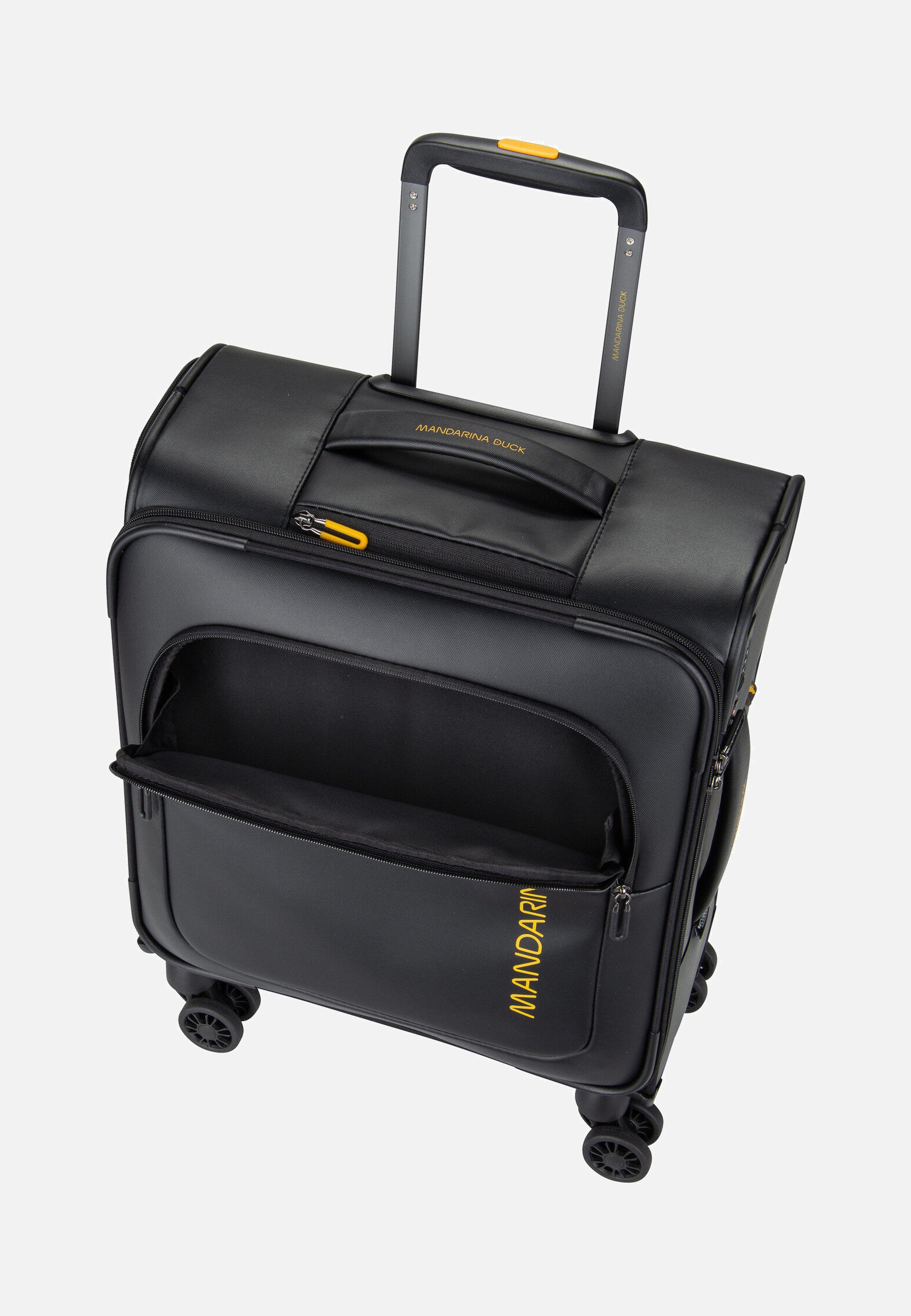 Mandarina Duck Eco Coated OSV01 Black Suitcase