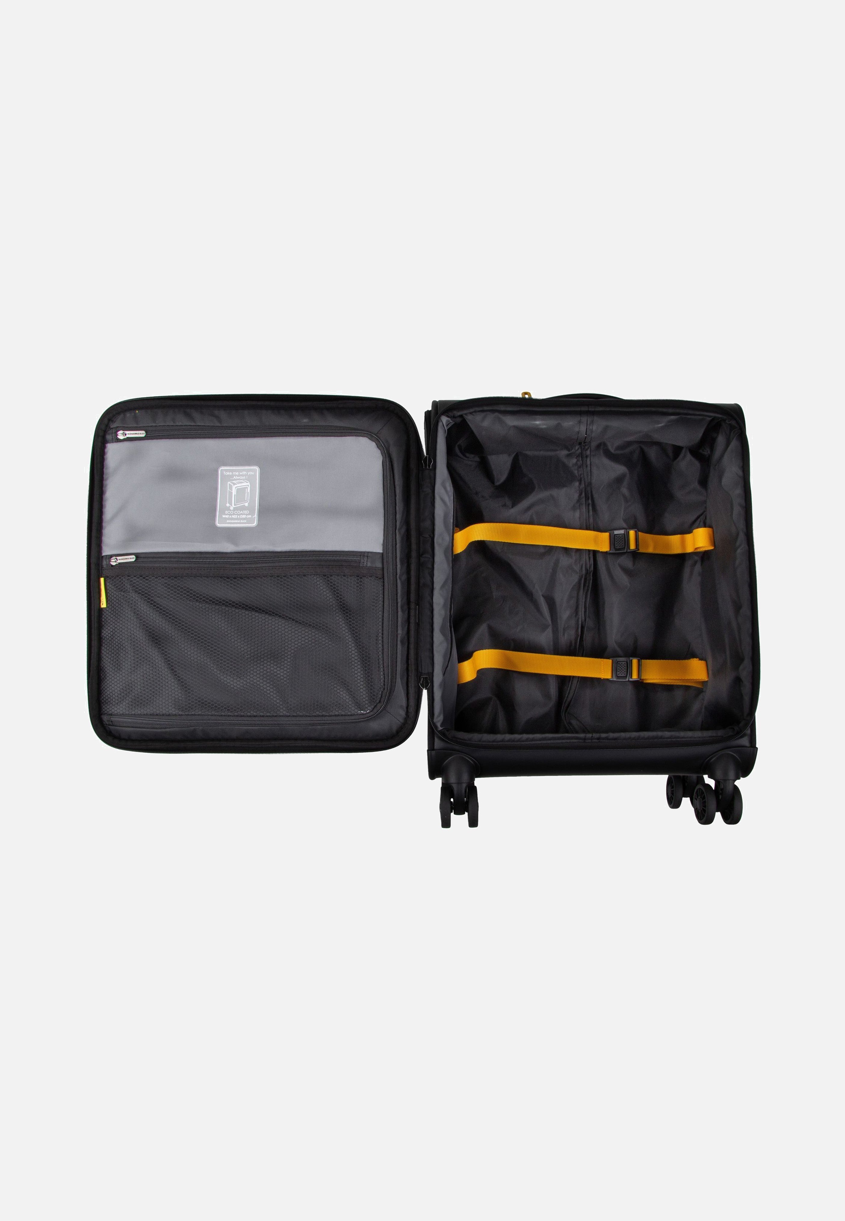 Mandarina Duck Eco Coated OSV01 Black Suitcase