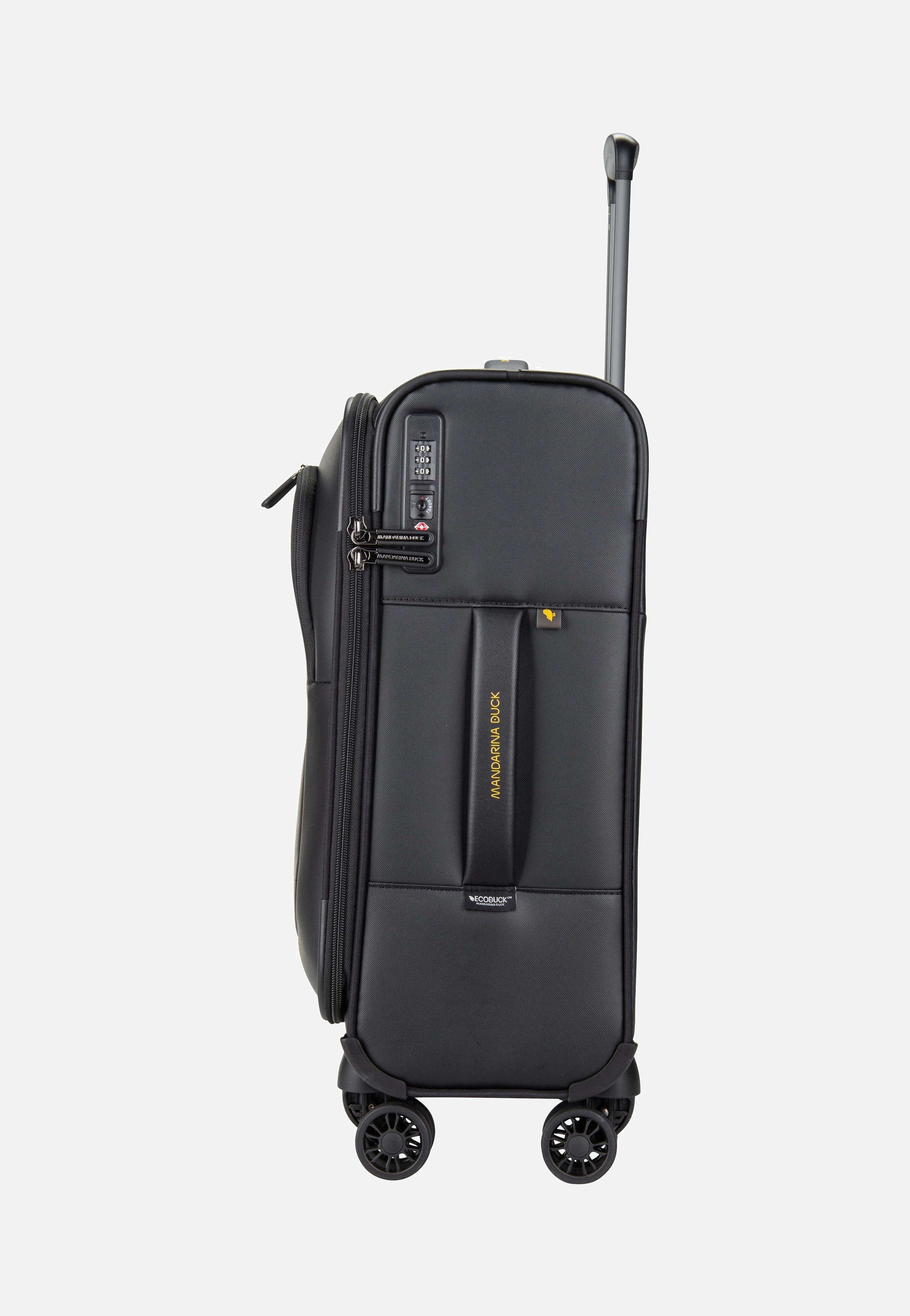 Mandarina Duck Eco Coated OSV01 Black Suitcase