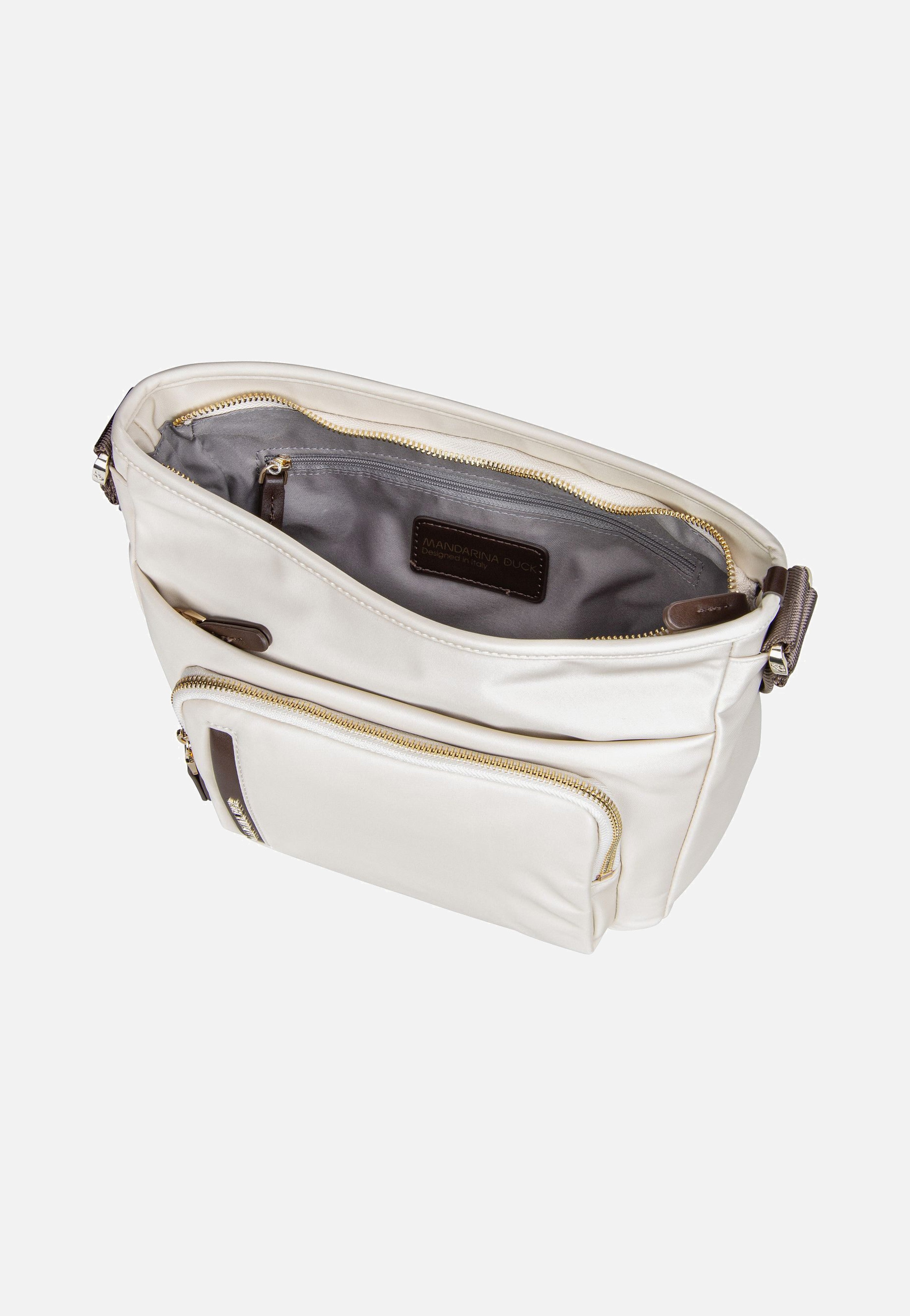 Mandarina Duck Hunter VCT45 Whitecap Gray Crossbody Bag
